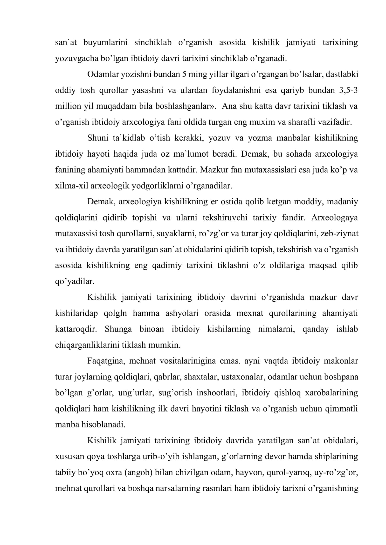 Ibtidoiy jamoa tuzumini o’rganish manbalari 3