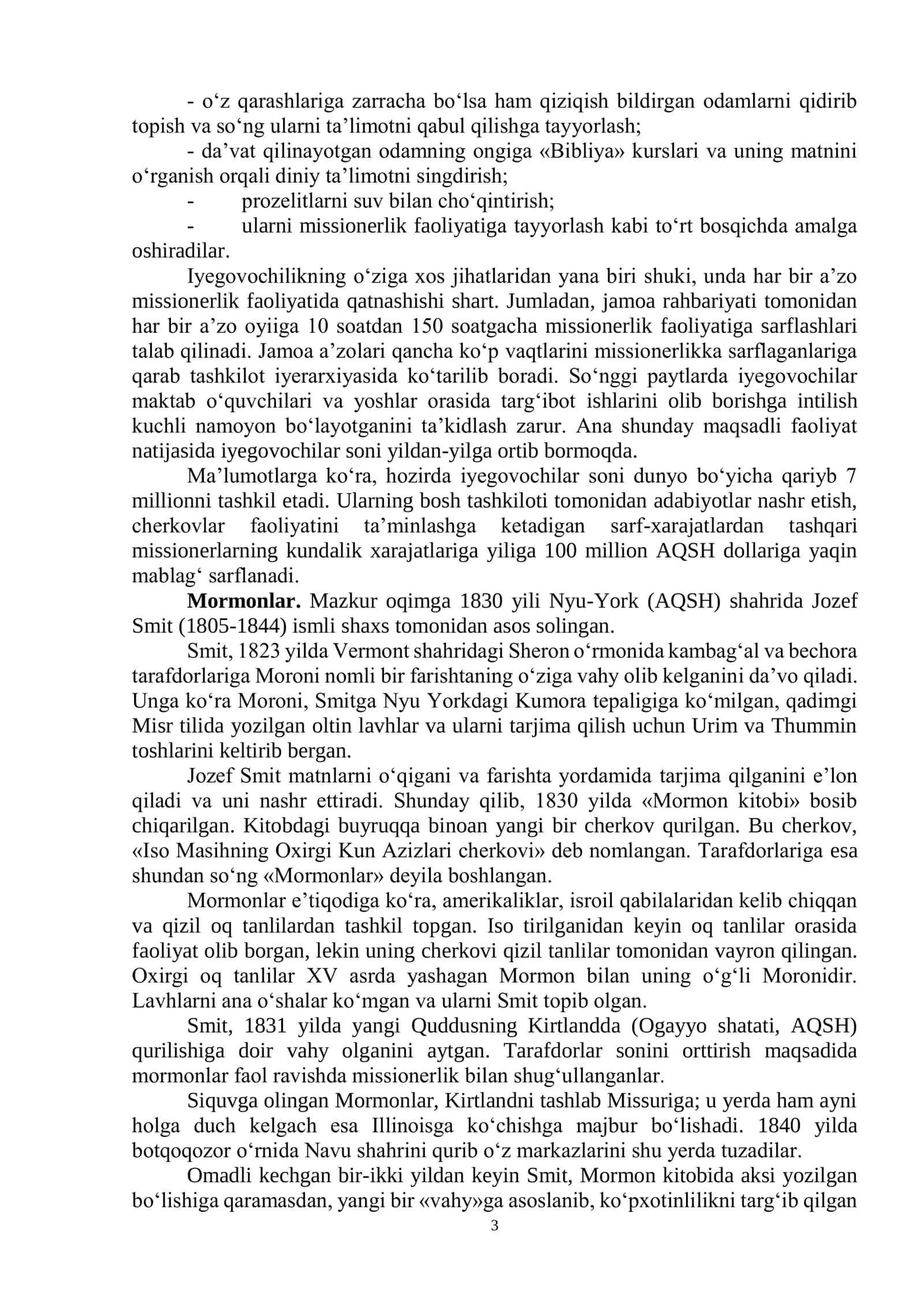ZAMONAVIY DINIY HARAKATLAR VA SEKTALAR 3