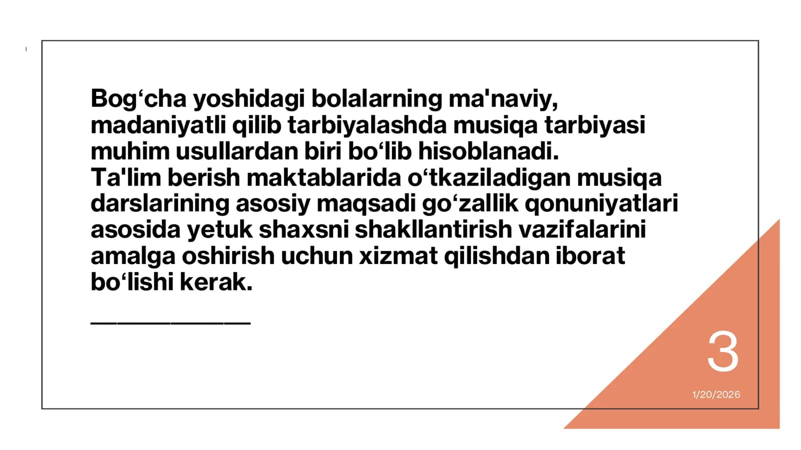 Harakat – Musiqiy tarbiya vositasi sifatida 3