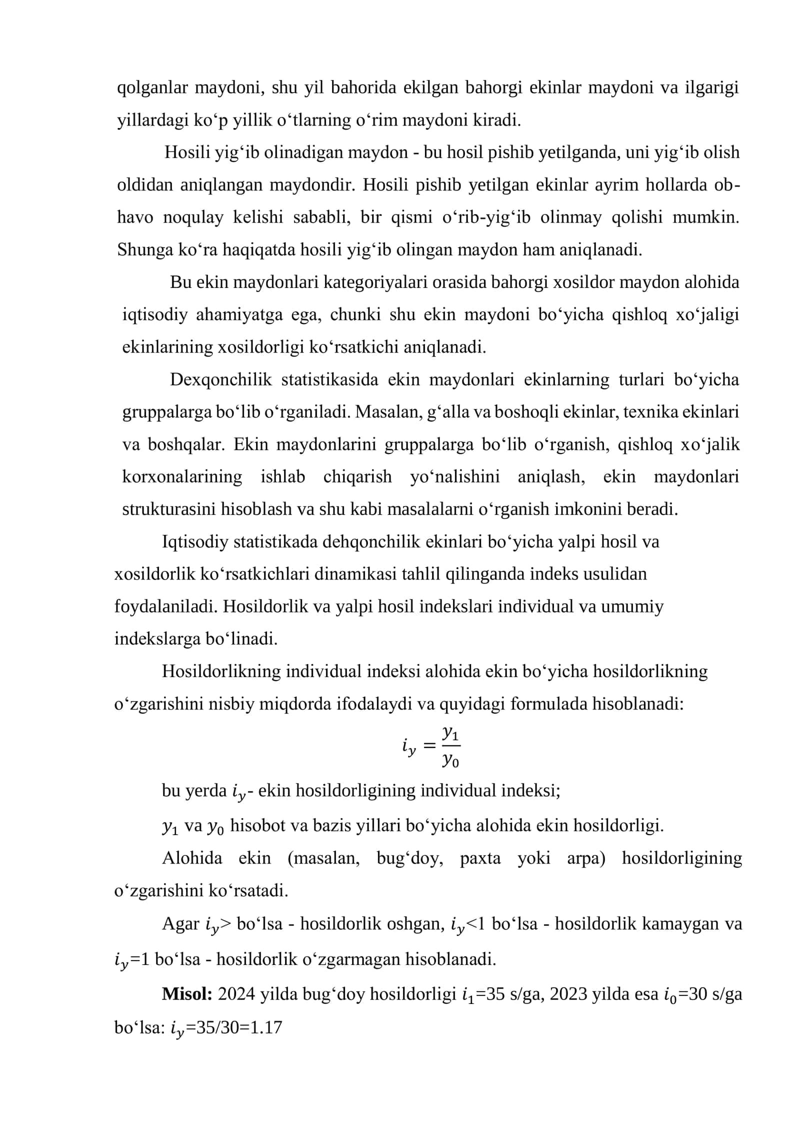 QISHLOQ XO’JALIGI STATISTIKASI 3