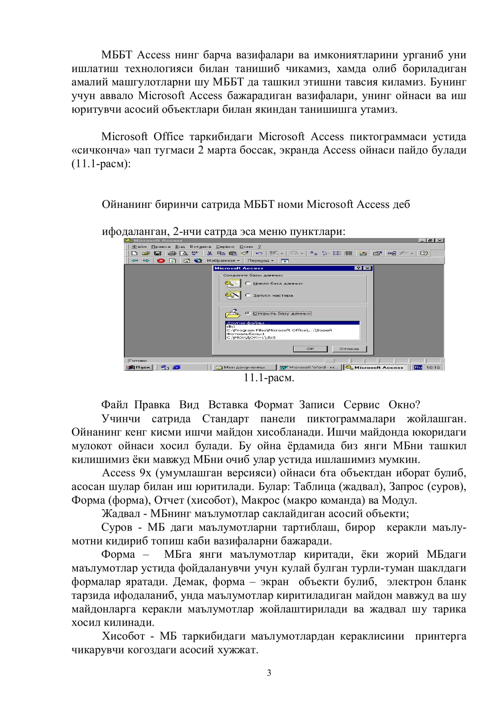 MS Access 3