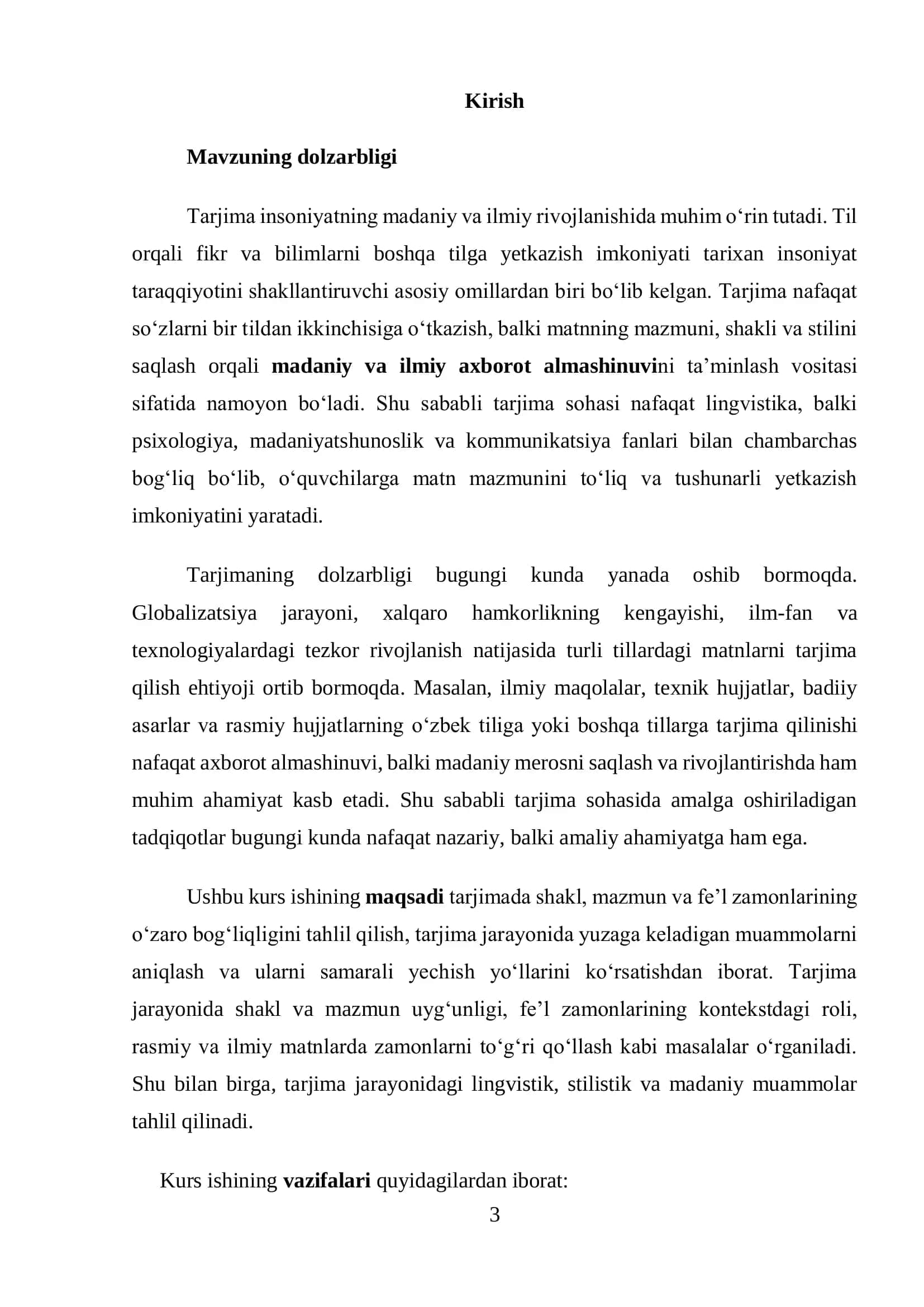 Tarjimada shakl va mazmun mutanosibligi 3