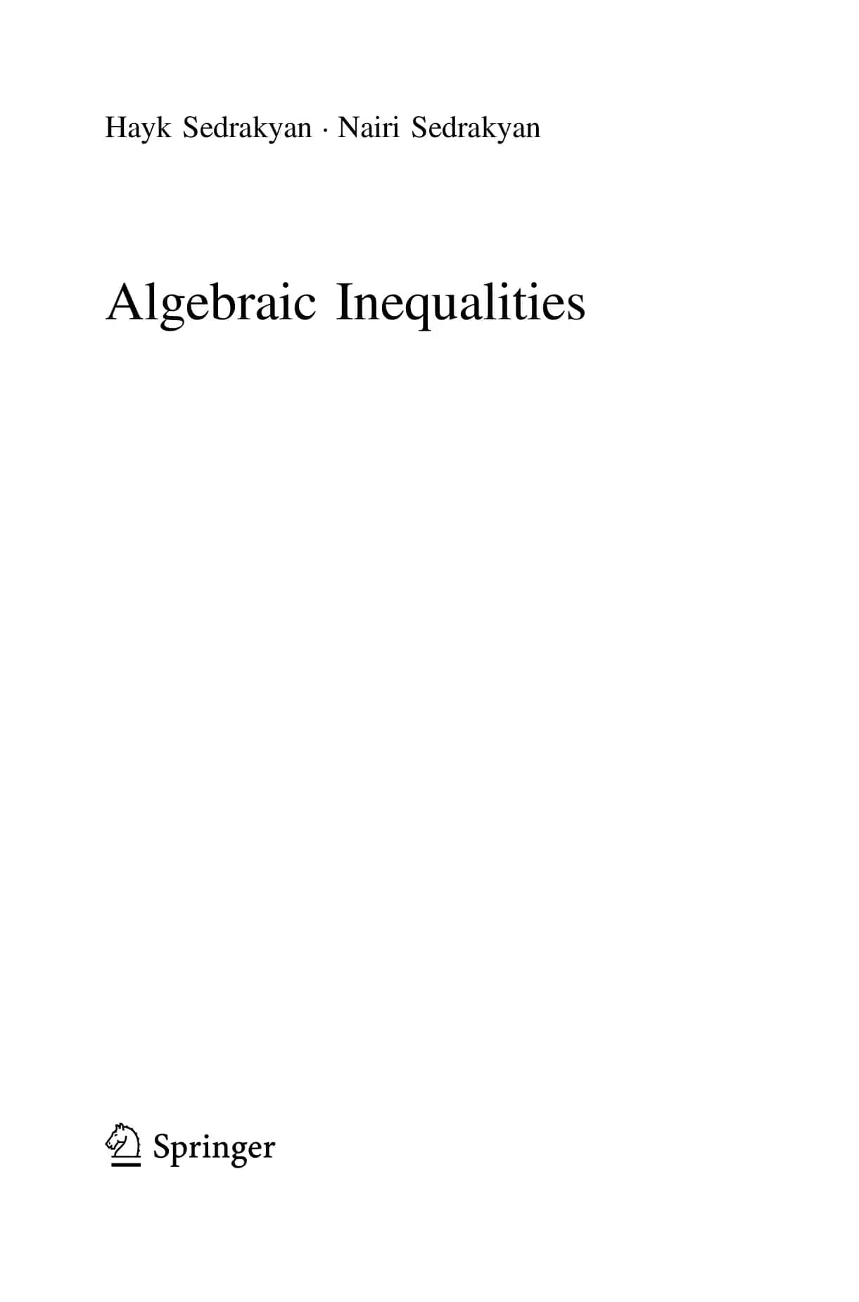 Books in Mathematics 3