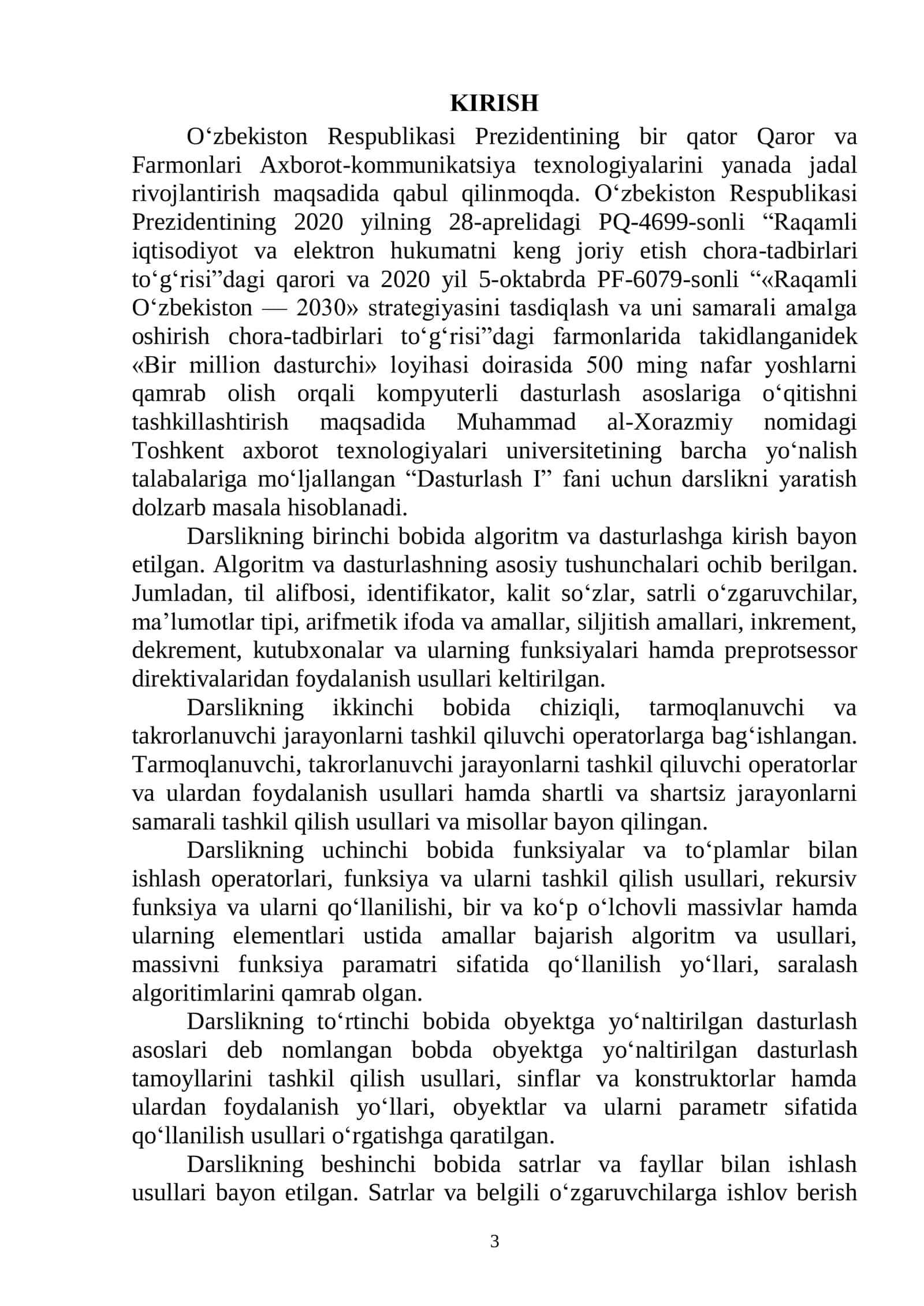 Dasturlash I 3