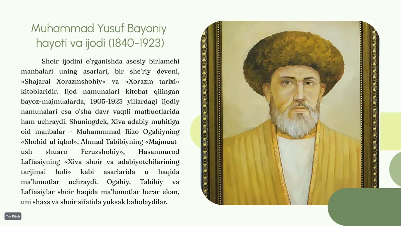 Muhammad Yusuf Bayoniy hayoti va ijodi 3