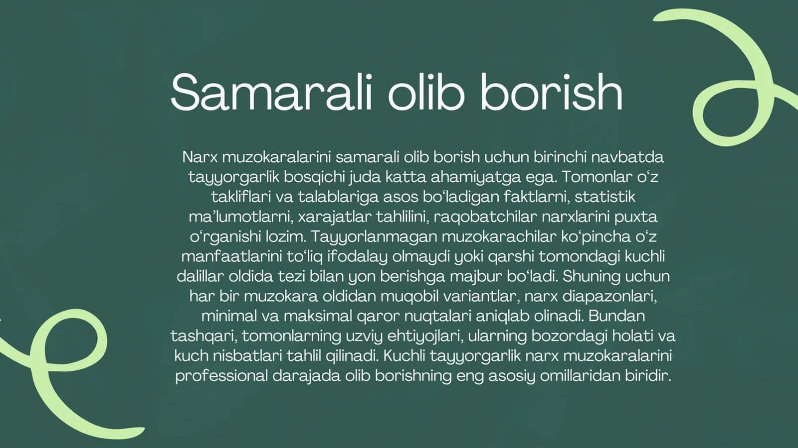 Narx Muzokaralari 3
