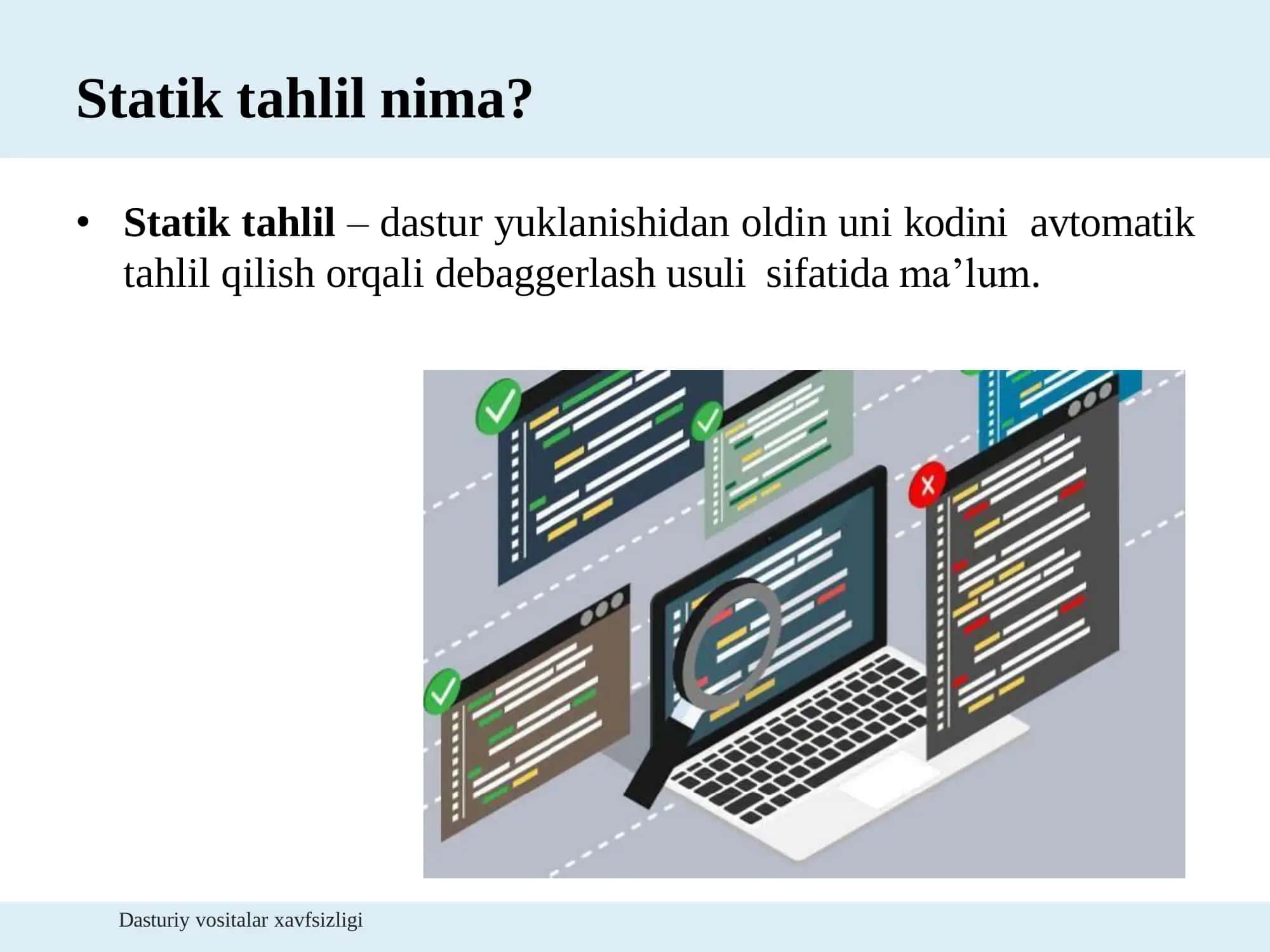 Statik kod tahlili 3