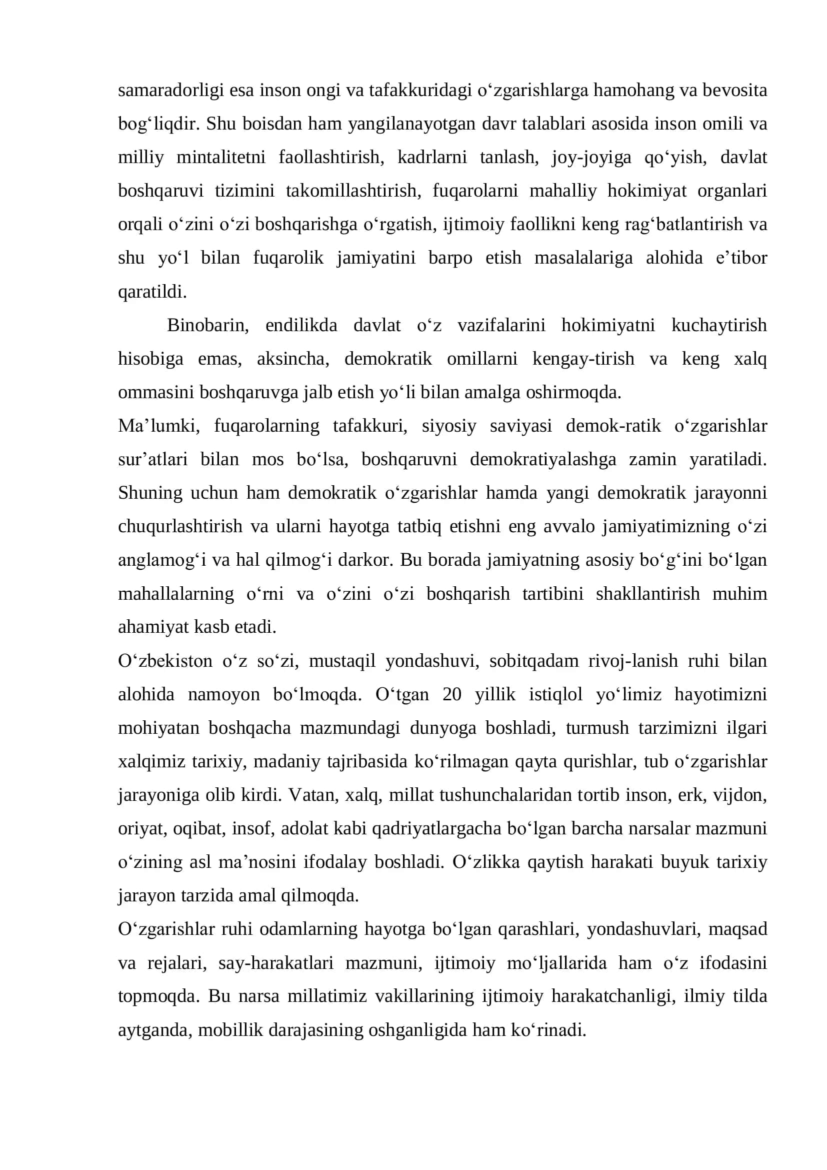 MA’NAVIYAT VA MILLIY MENTALITET referati 3