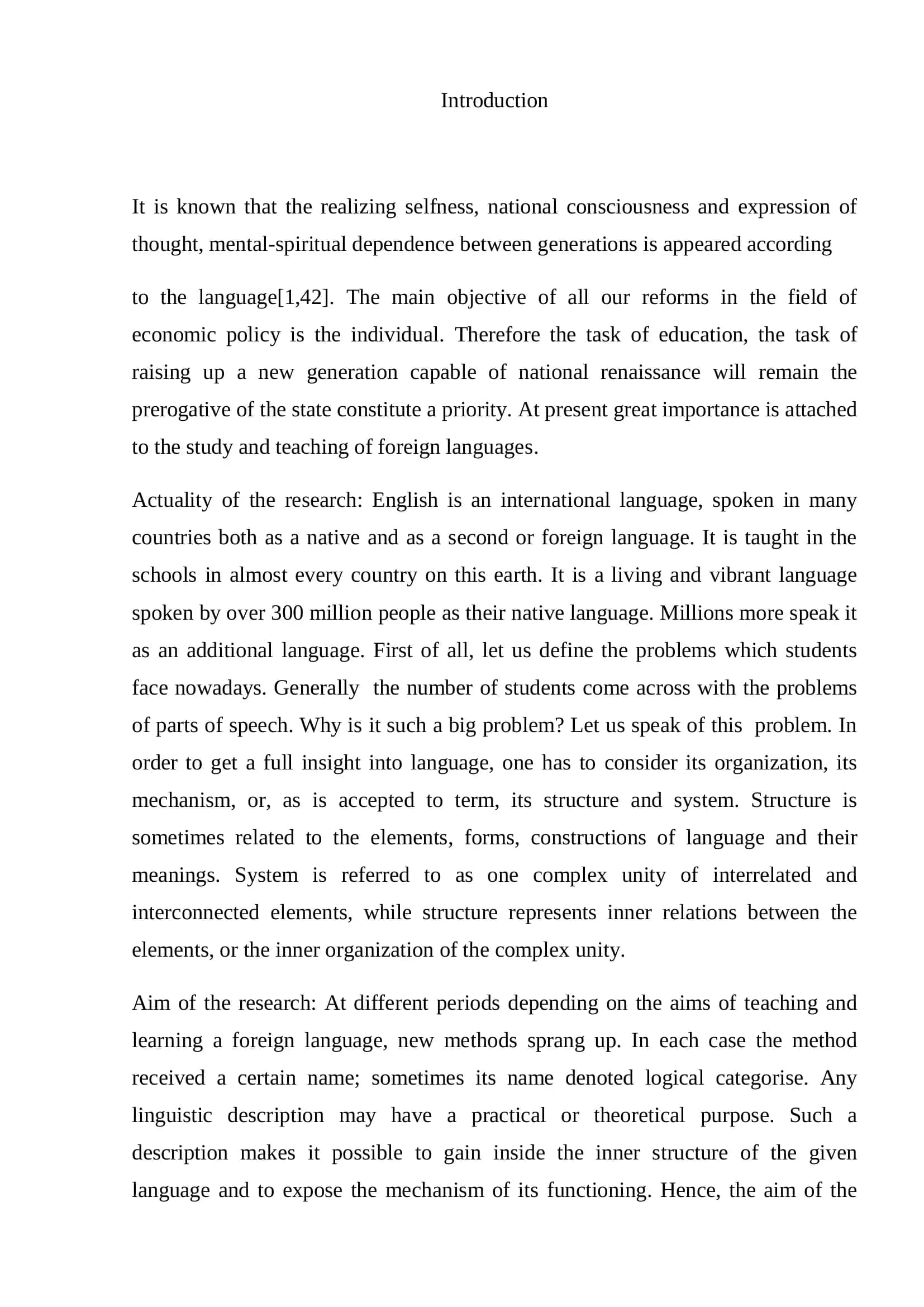 Distributional approach to the parts of speech 3