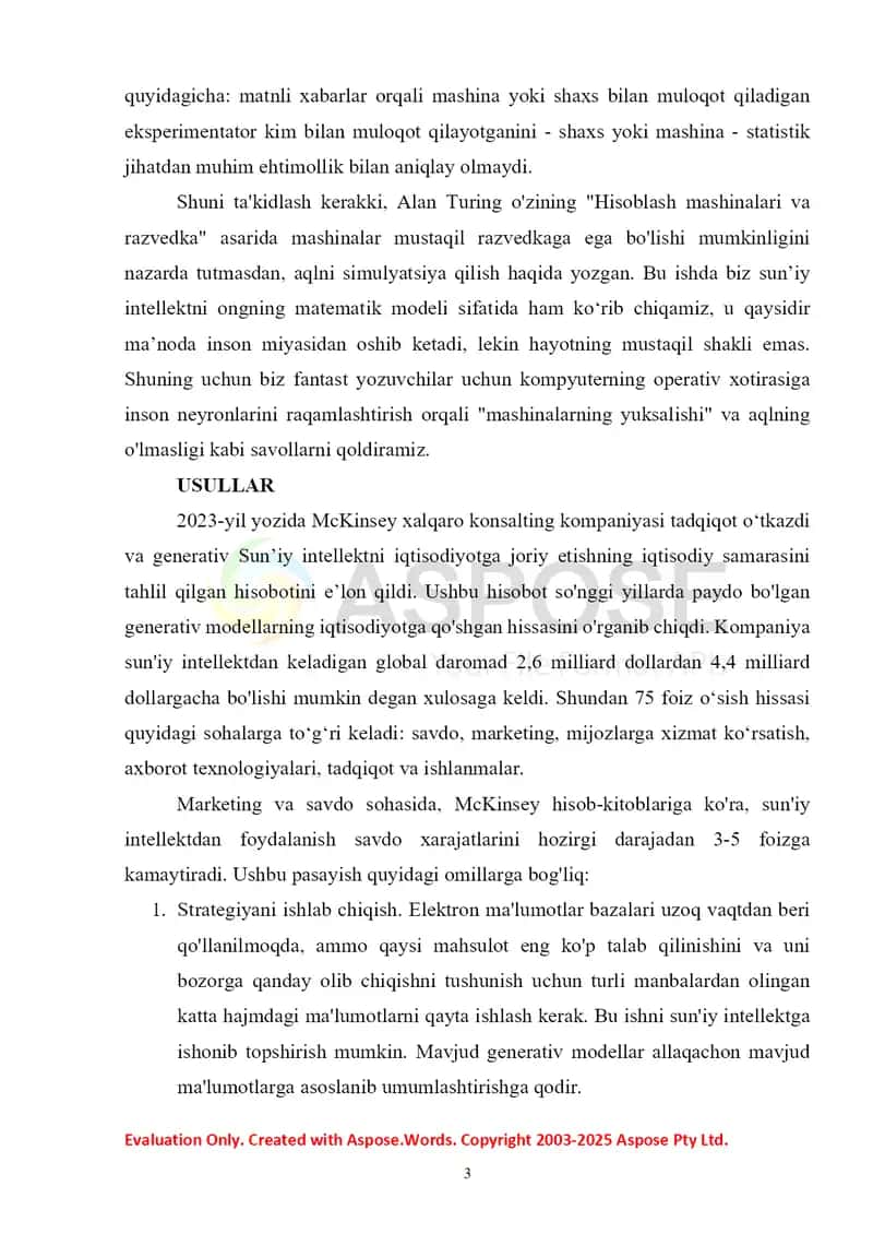 Suniy intelektning iqtisodiyotga ta'siri 3