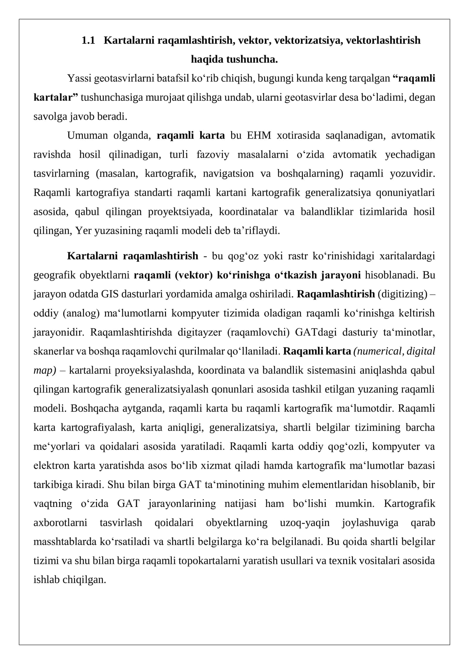QGIS dasturida topografik kartalarni raqamlashtirish 3