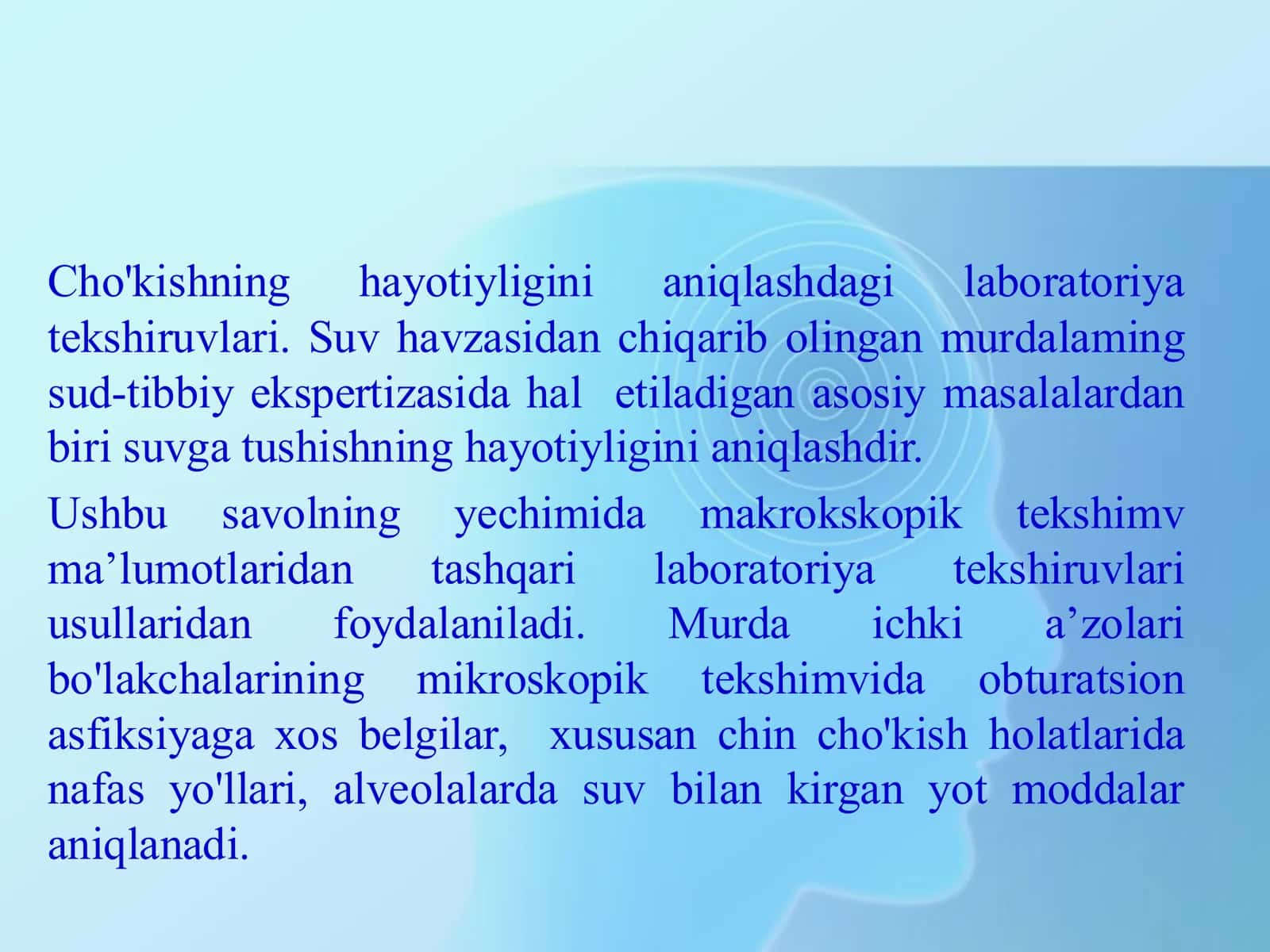 “Cho’kishda laboratoriya tekshiruvi usullari” 3