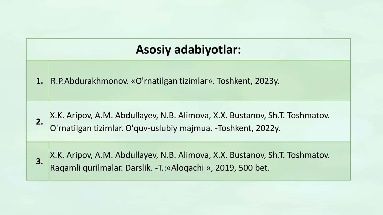 O'rnatilgan tizimlarga uzilish ish tartibini joriy etish 3