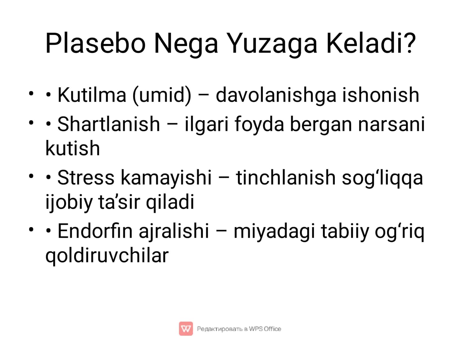 Plasebo Effekti 3