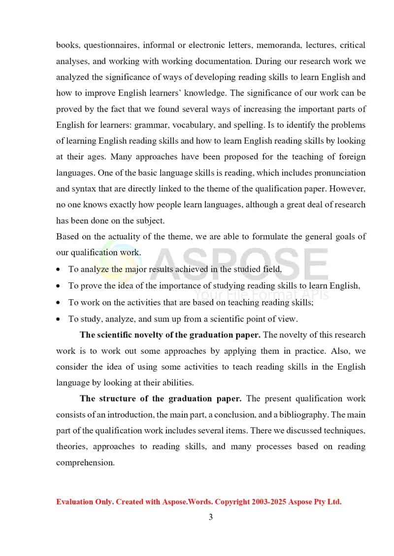 Developing Reading Skills 3