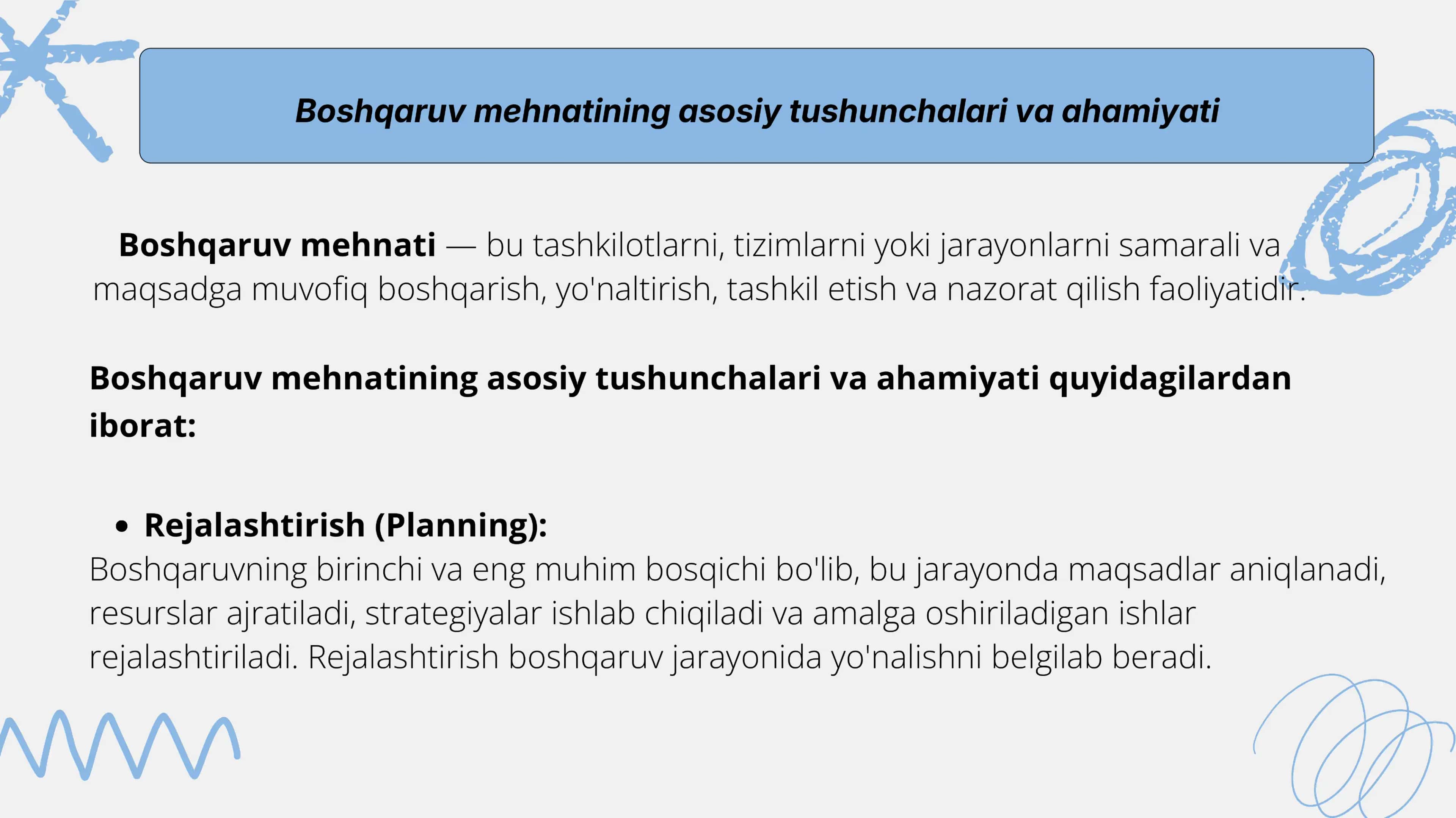 Boshqaruv mehnatini tashkil qilish 3