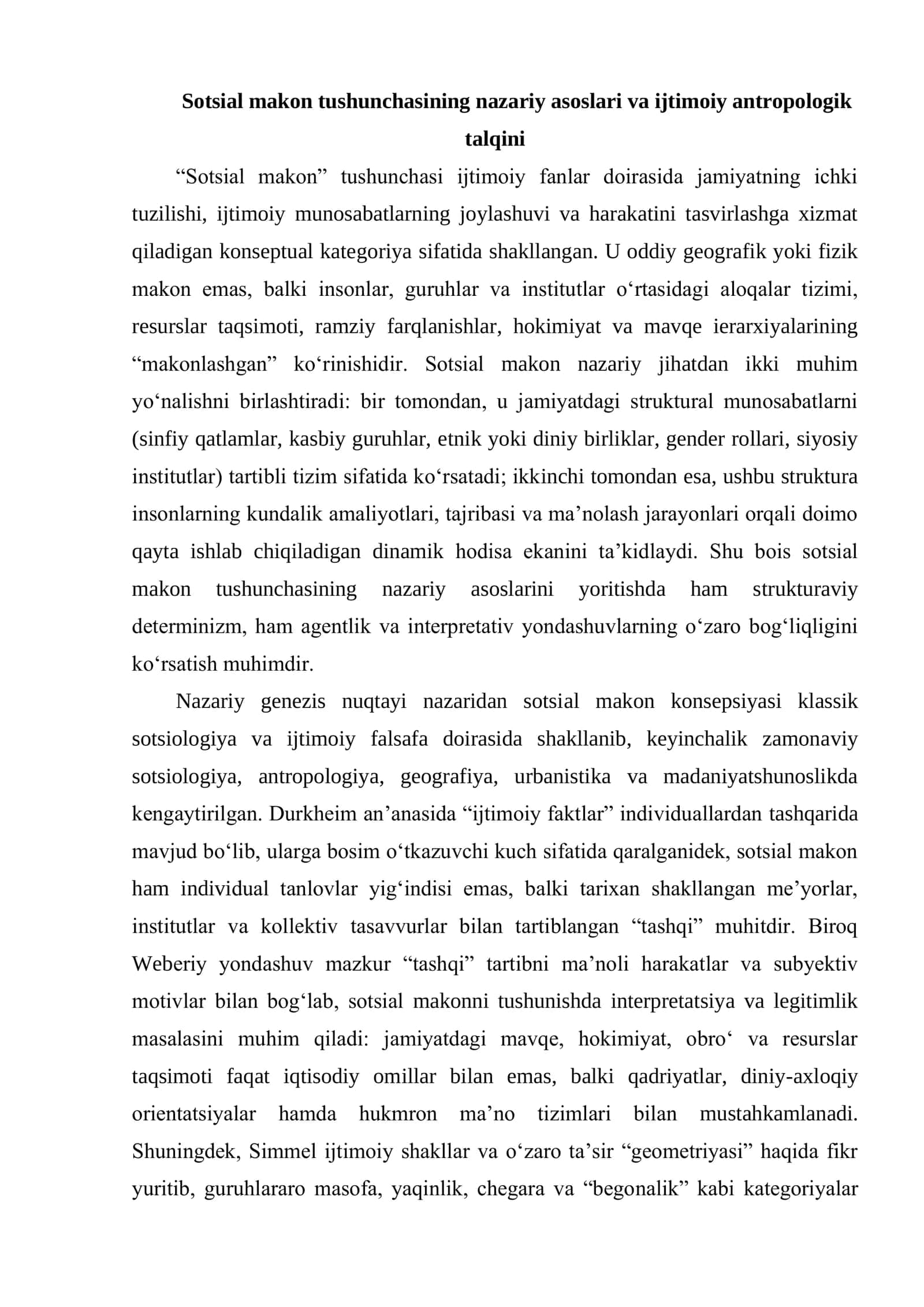SOTSIAL MAKON VA URBANIZATSIYA 3