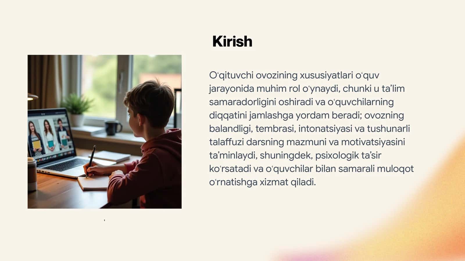Oʻqituvchi ovozining xususiyatlari 3