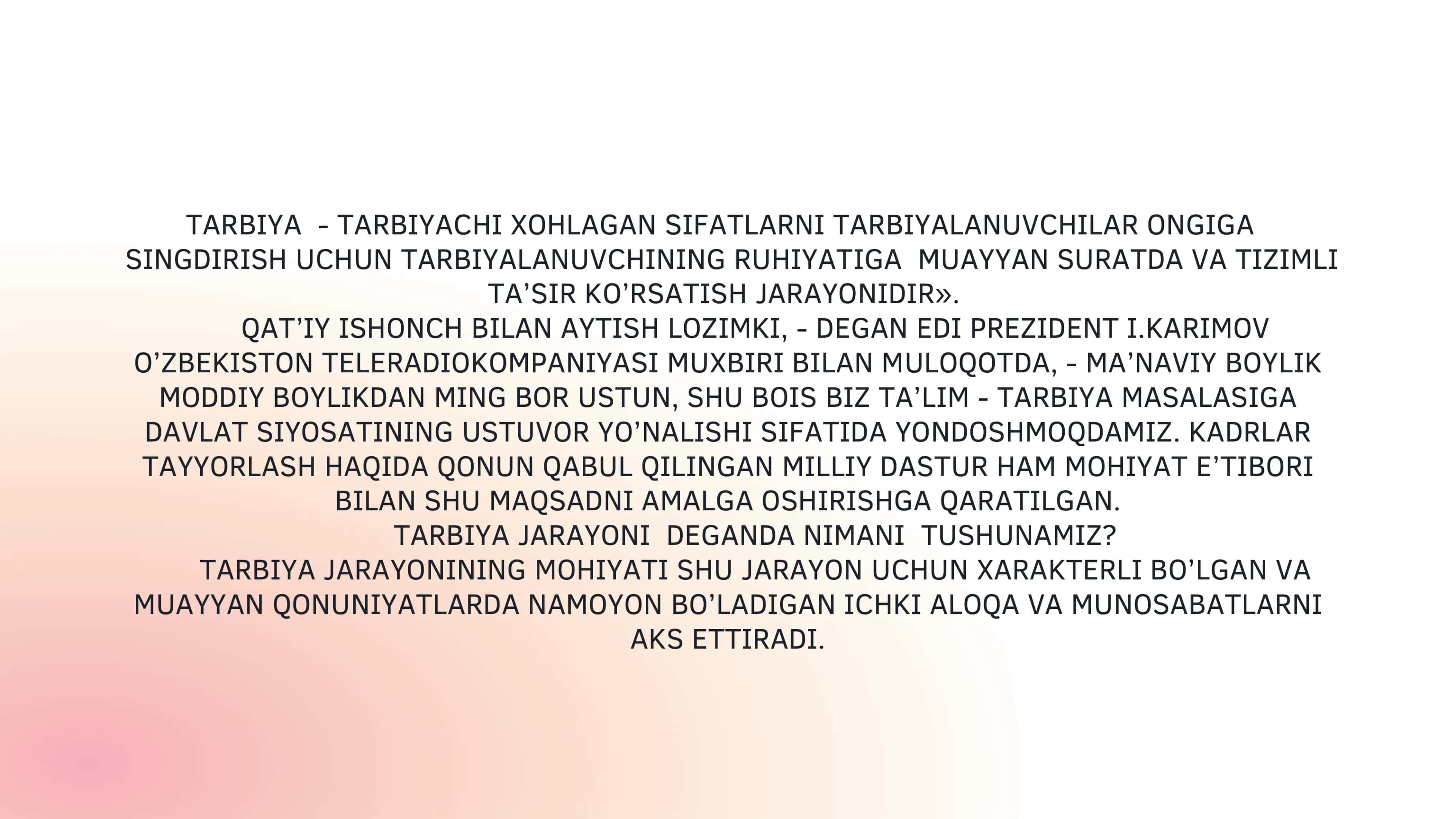 O’zbekona tarbiya tamoyillari 3