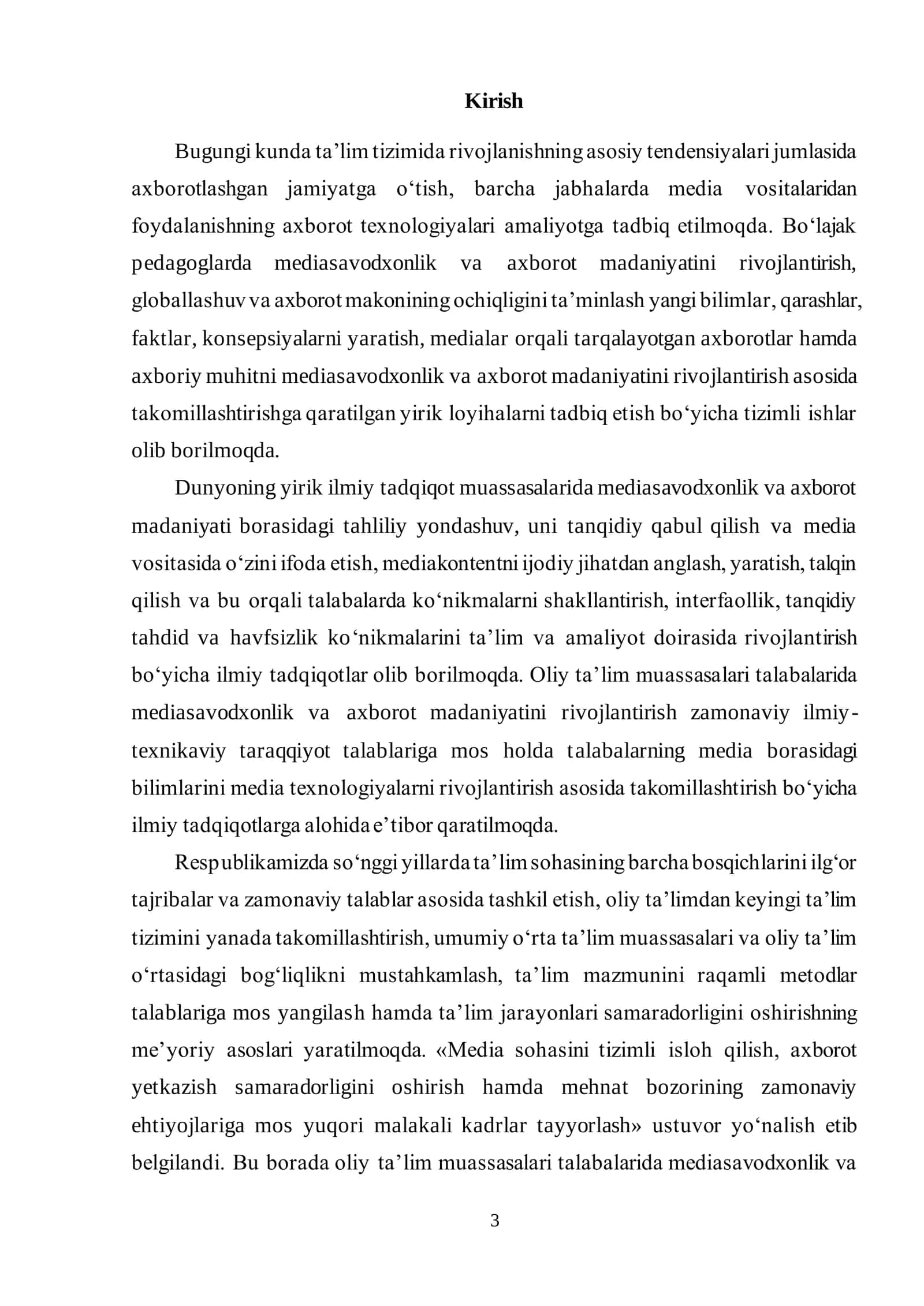 Mediasavodxonlik va axborot madaniyati 3