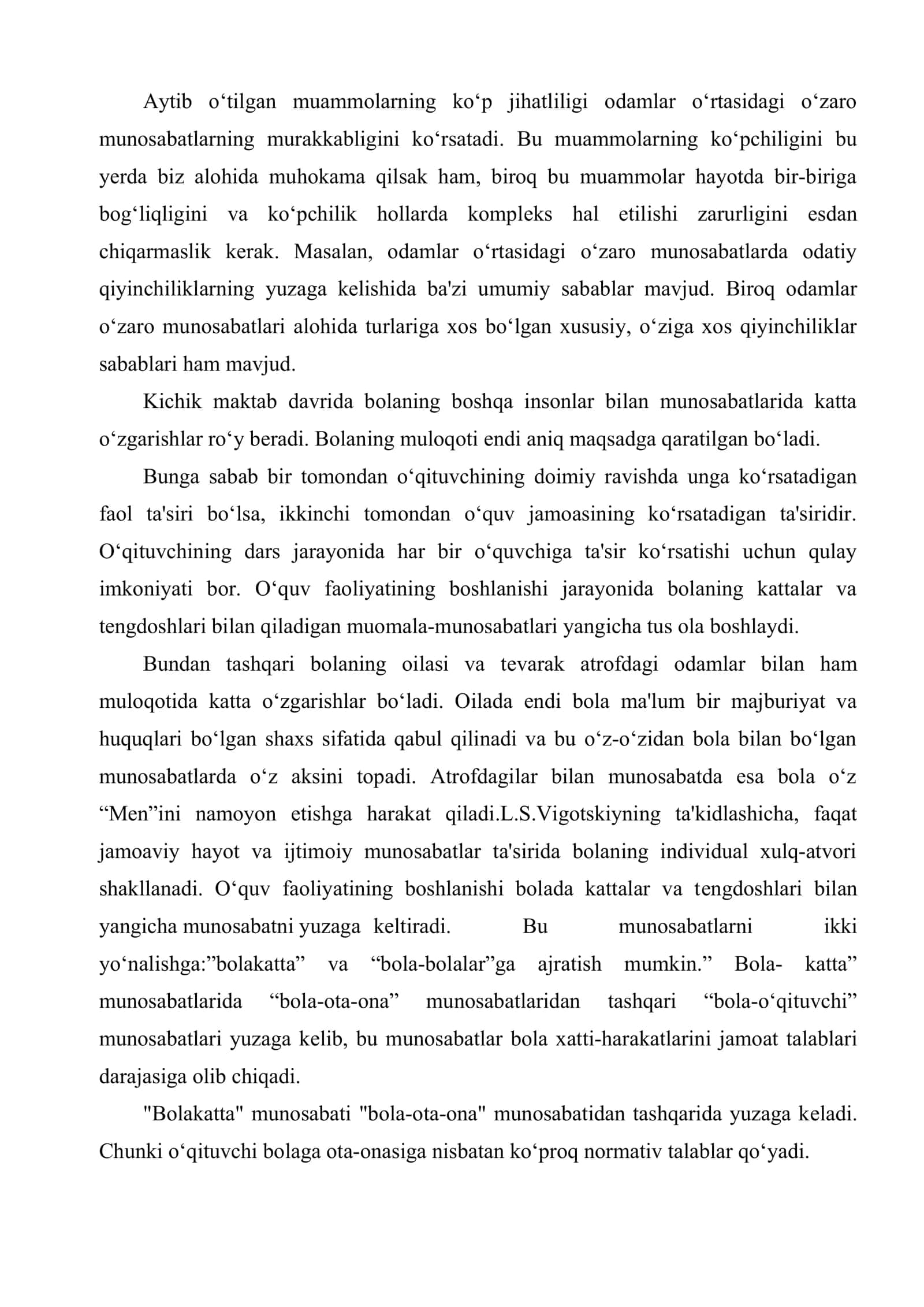 Shaxslararo munosabatlarni korreksiyalash 3