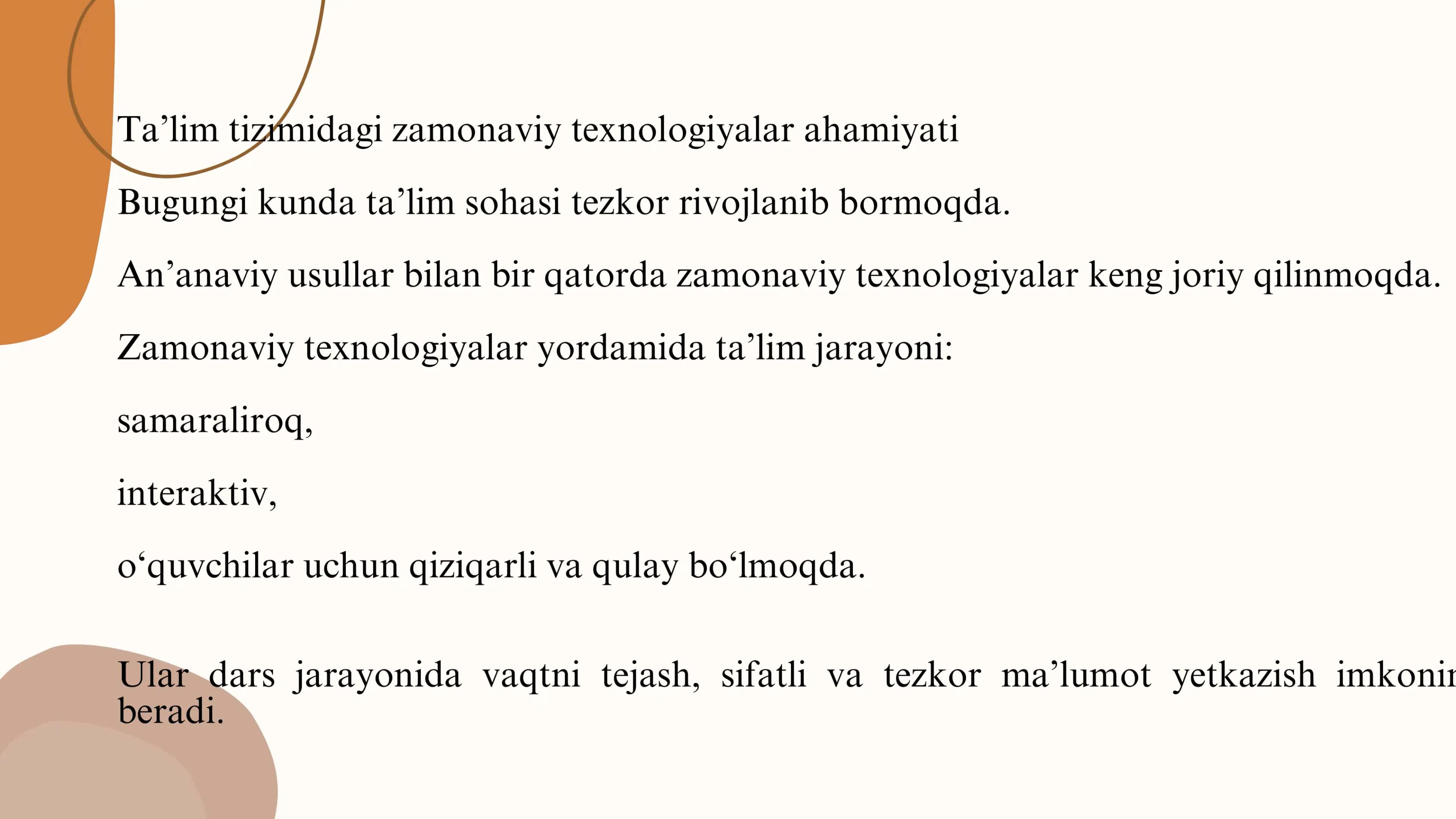 Ta'limda smart texnologiyalardan foydalanish 3
