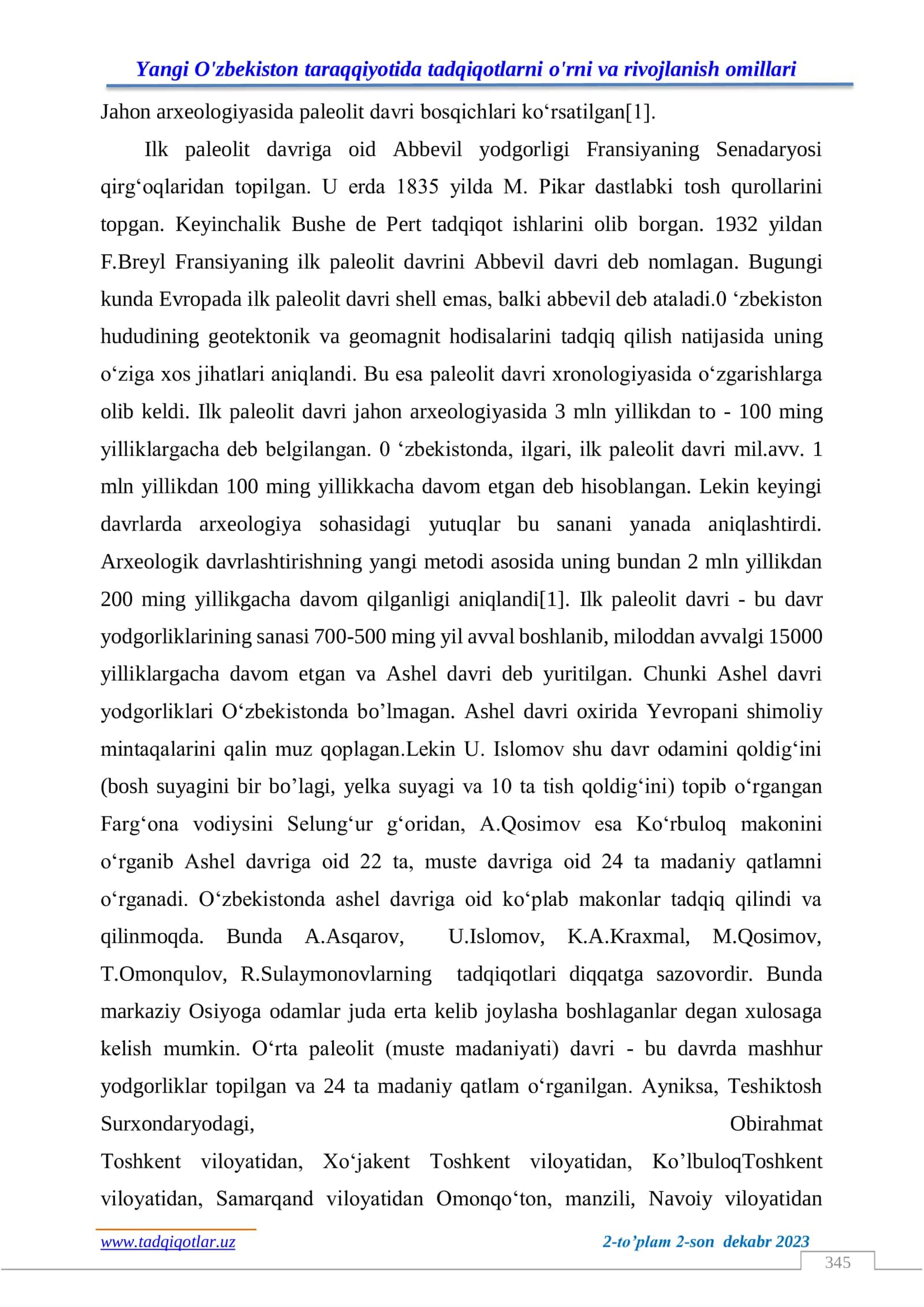 Ilk paleolit davri arxeologiyasi 3