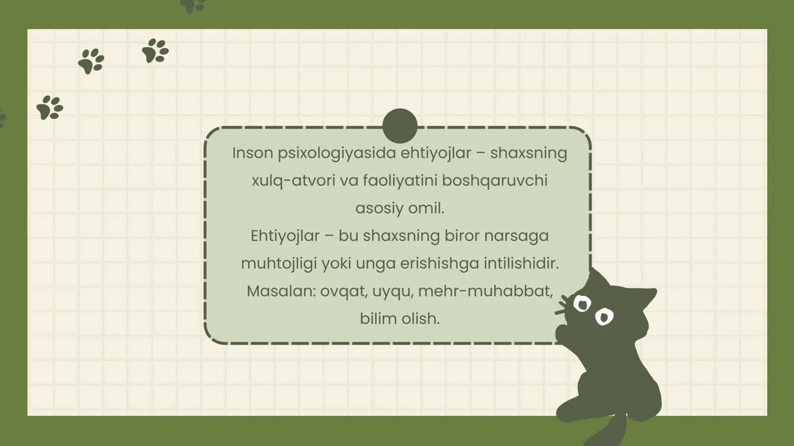 Ehtiyojlar 3