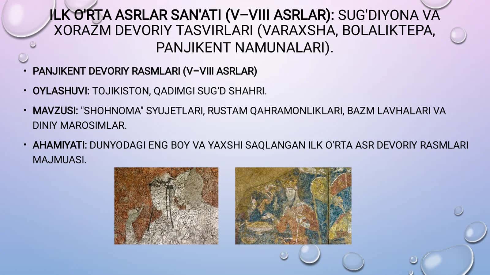 San'at Tarixi V-XV asr Markaziy Osiyo san'ati 3