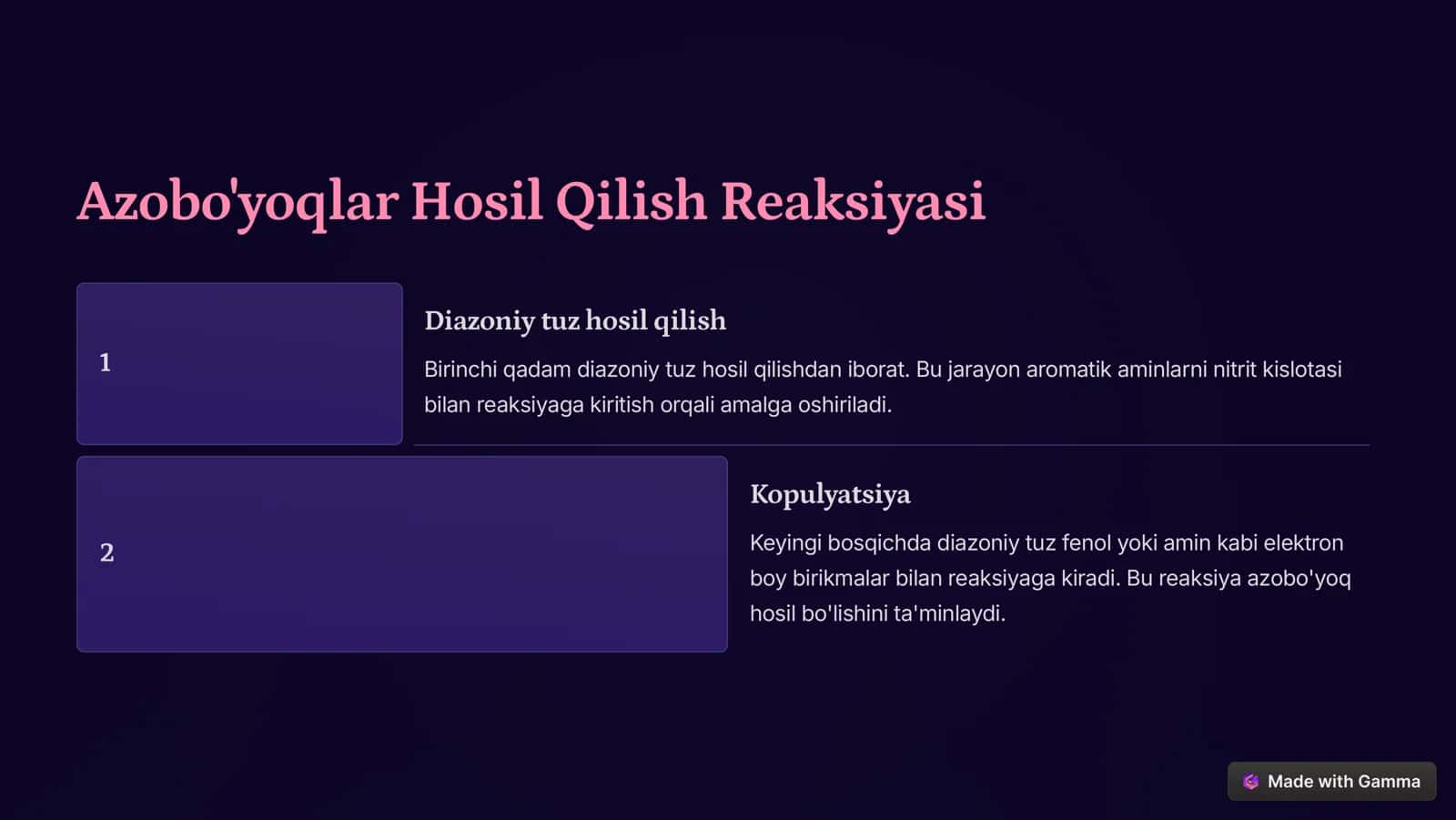 Azobo'yoqlar: Kimyo va Biologiyadagi Rol 3