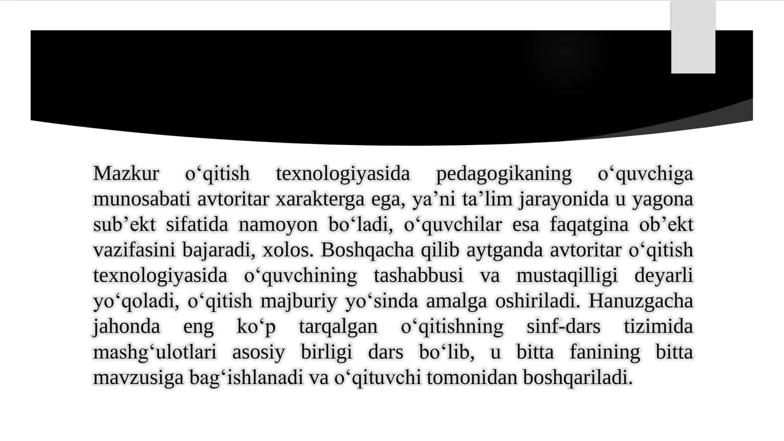 Shaxsga yo‘naltirilgan o‘qitish texnologiyalari 3