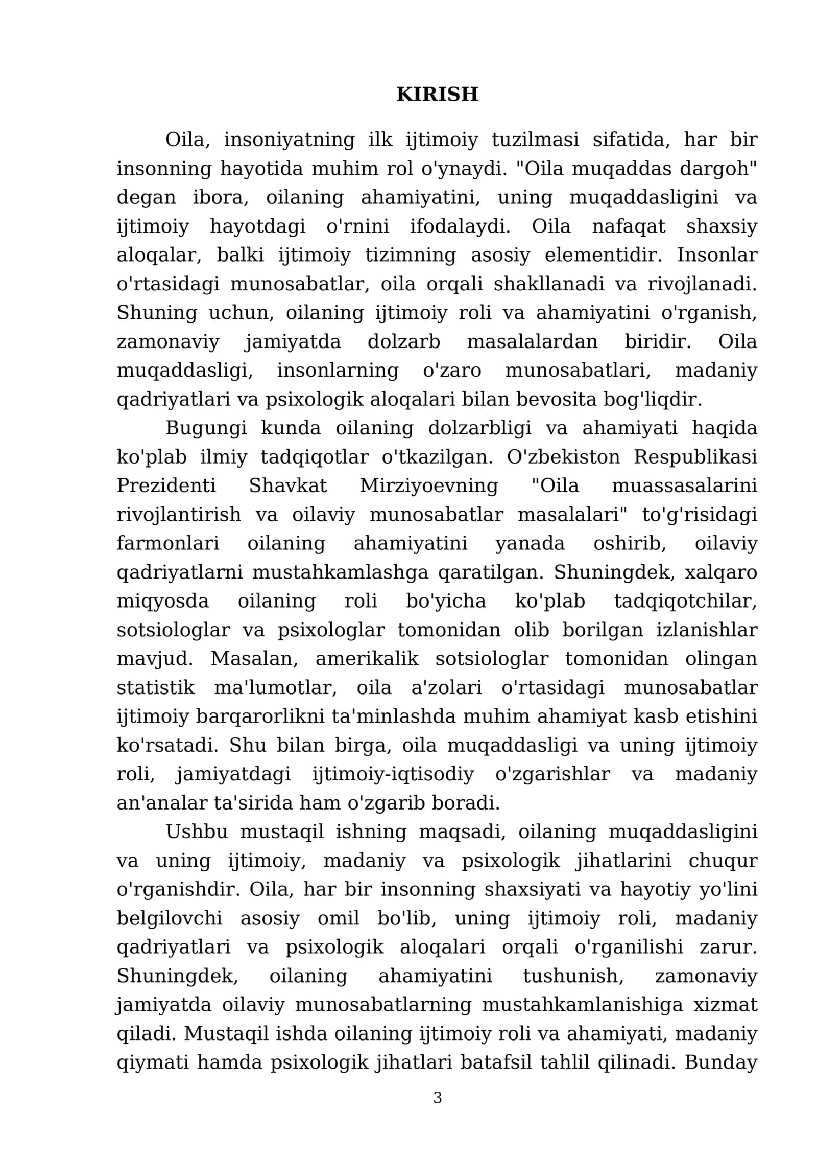 Oilaning ijtimoiy roli va ahamiyati 3
