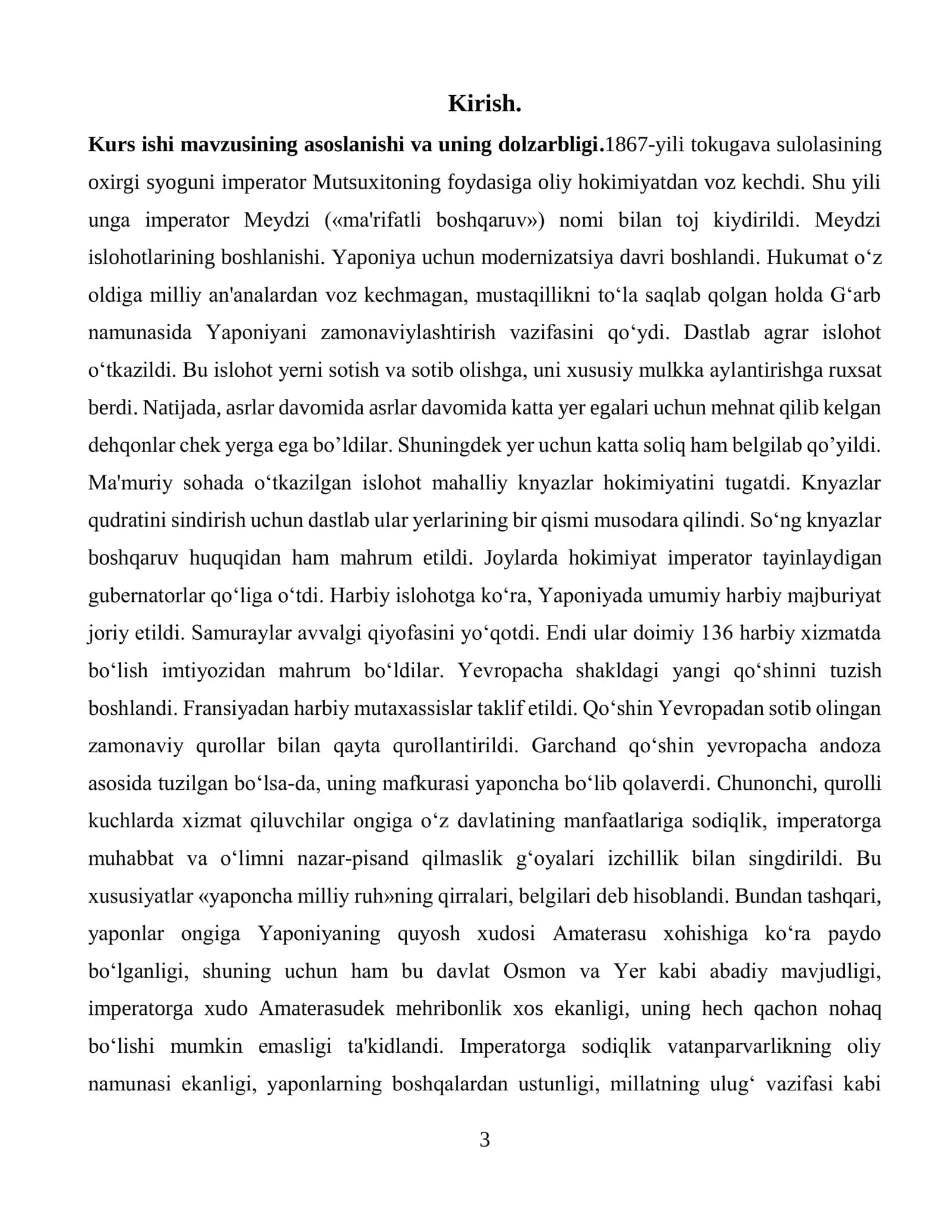 YAPONIYA MEYDZI TIKLANISHI DAVRIDAGI ISLOHOTLAR 3