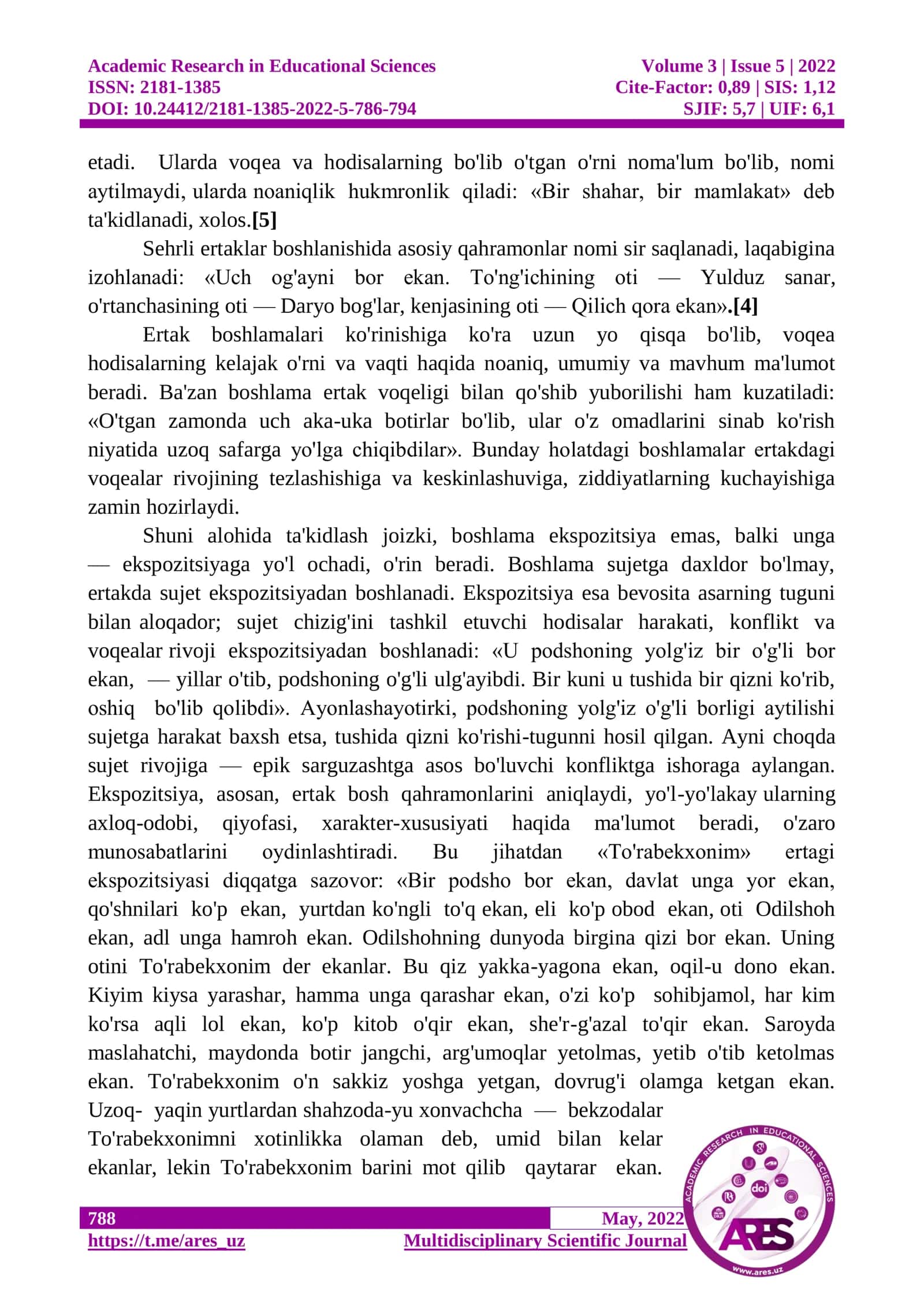 ERTAK JANRINING O’ZIGA XOS XUSUSIYATLARI 3