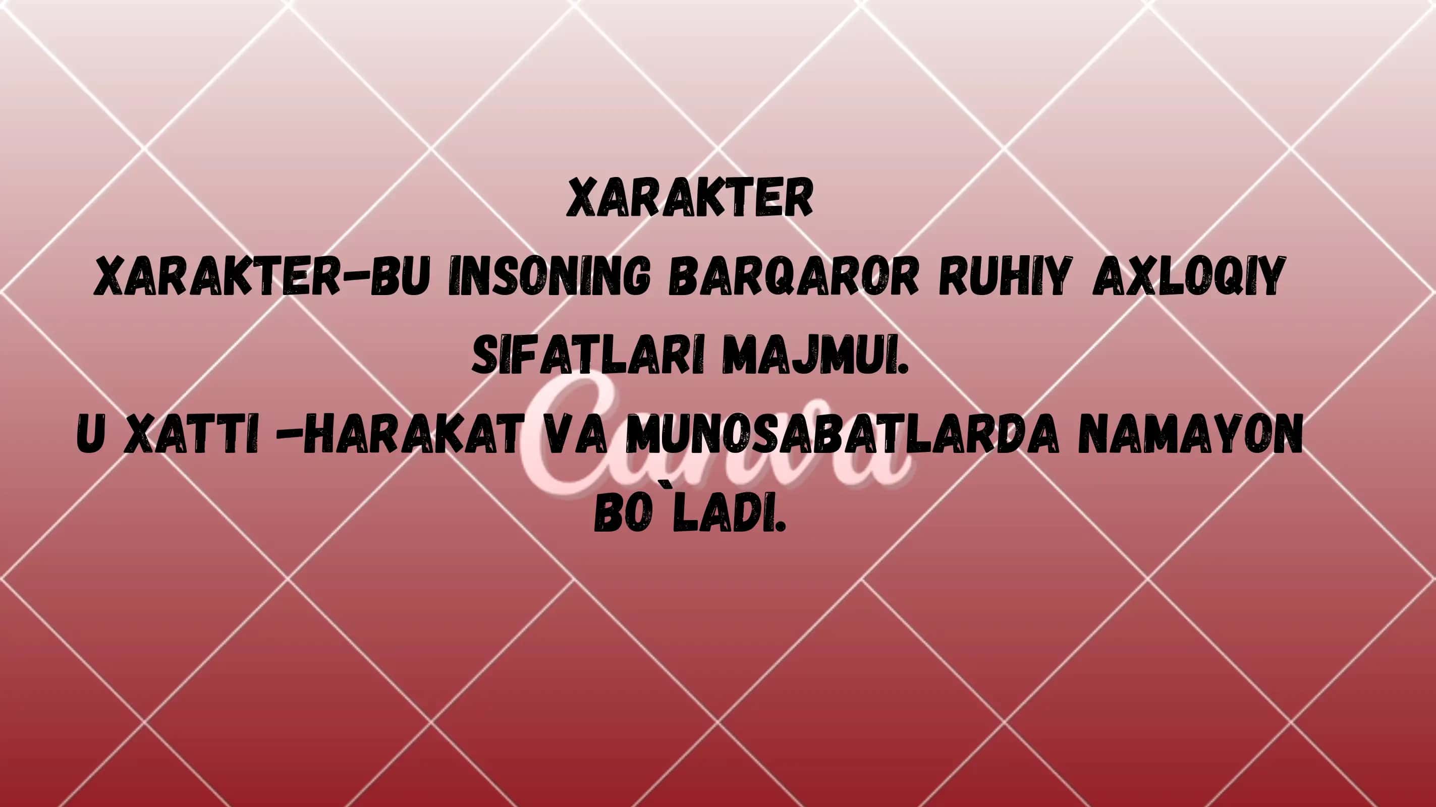 Xarakter va uning xususiyatlari 3