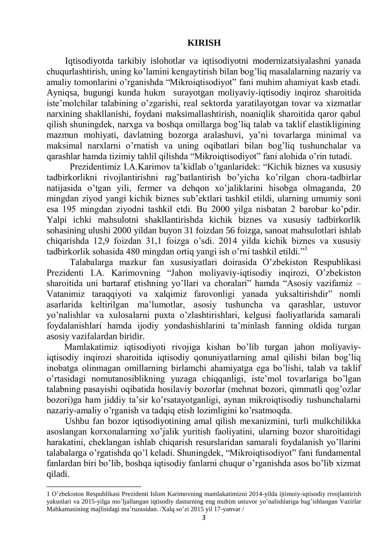 Mikroiqtisodiyot fanidan masalalar to’plami 3