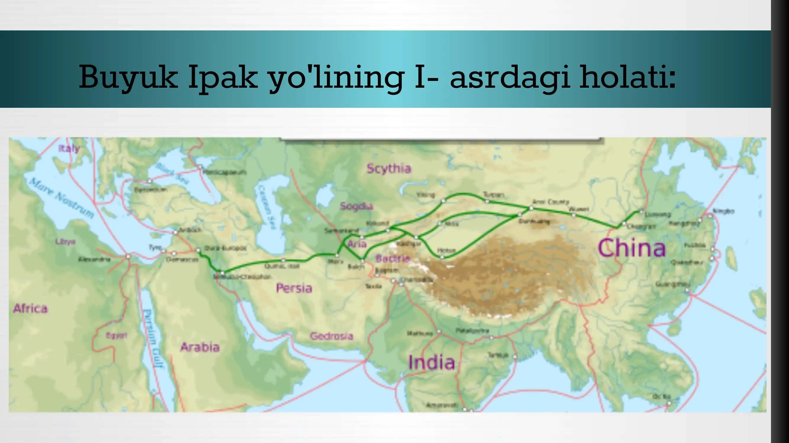 Buyuk Ipak yo'lining paydo bo'lishi. 3