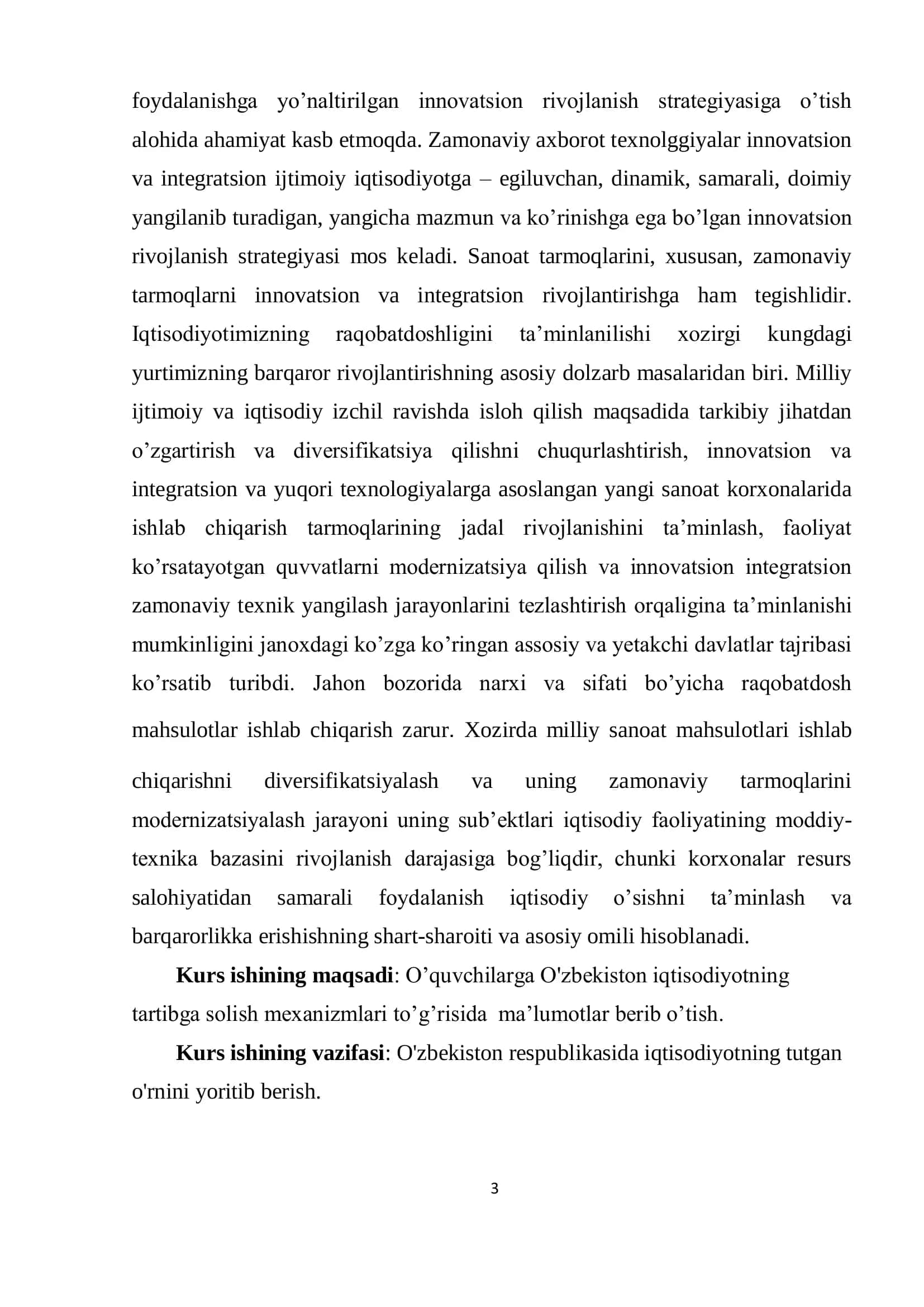 IQTISODIY SIYOSATNI AMALGA OSHIRISHDA DAVLAT BOSHQARUV ORGANLARINING O'RNI 3