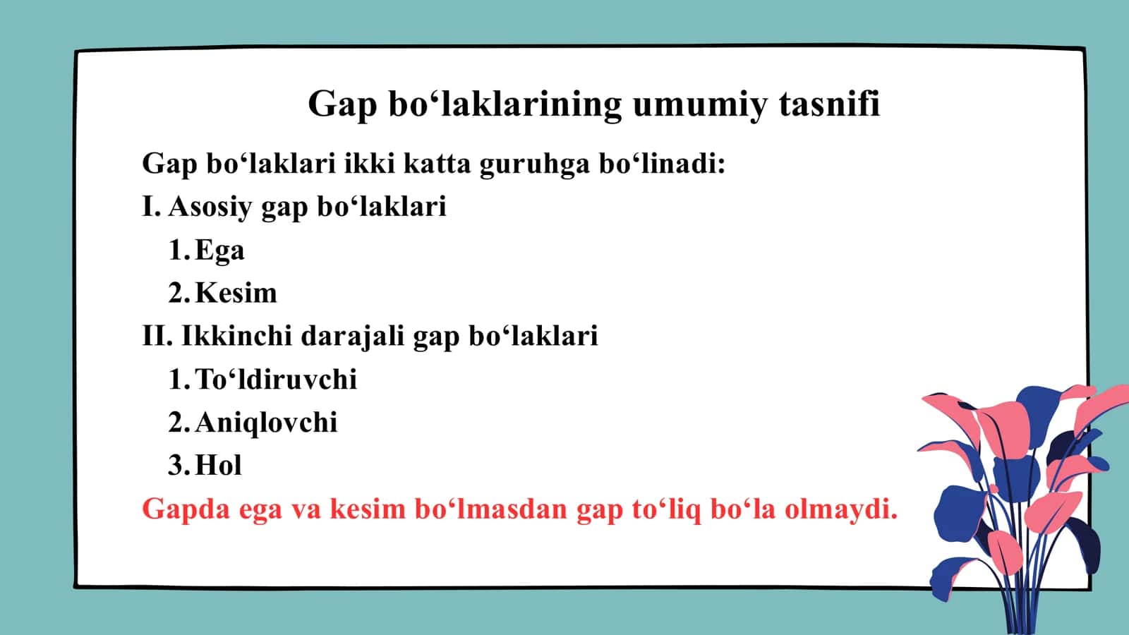 Gap bo‘laklari 3