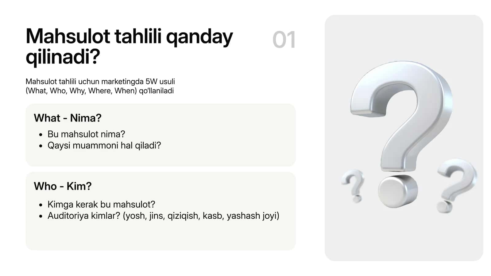 Mahsulot va kompaniya tahlili 3