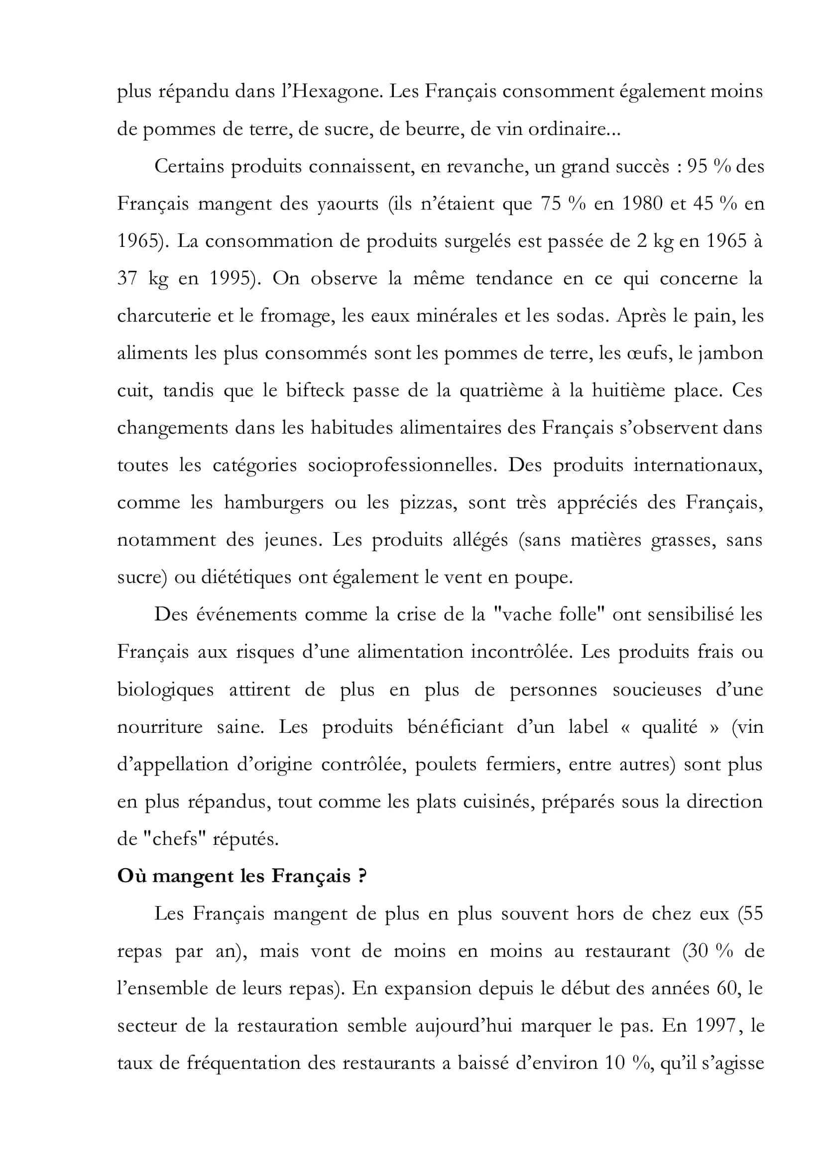 HABITUDES ALIMENTAIRES 3