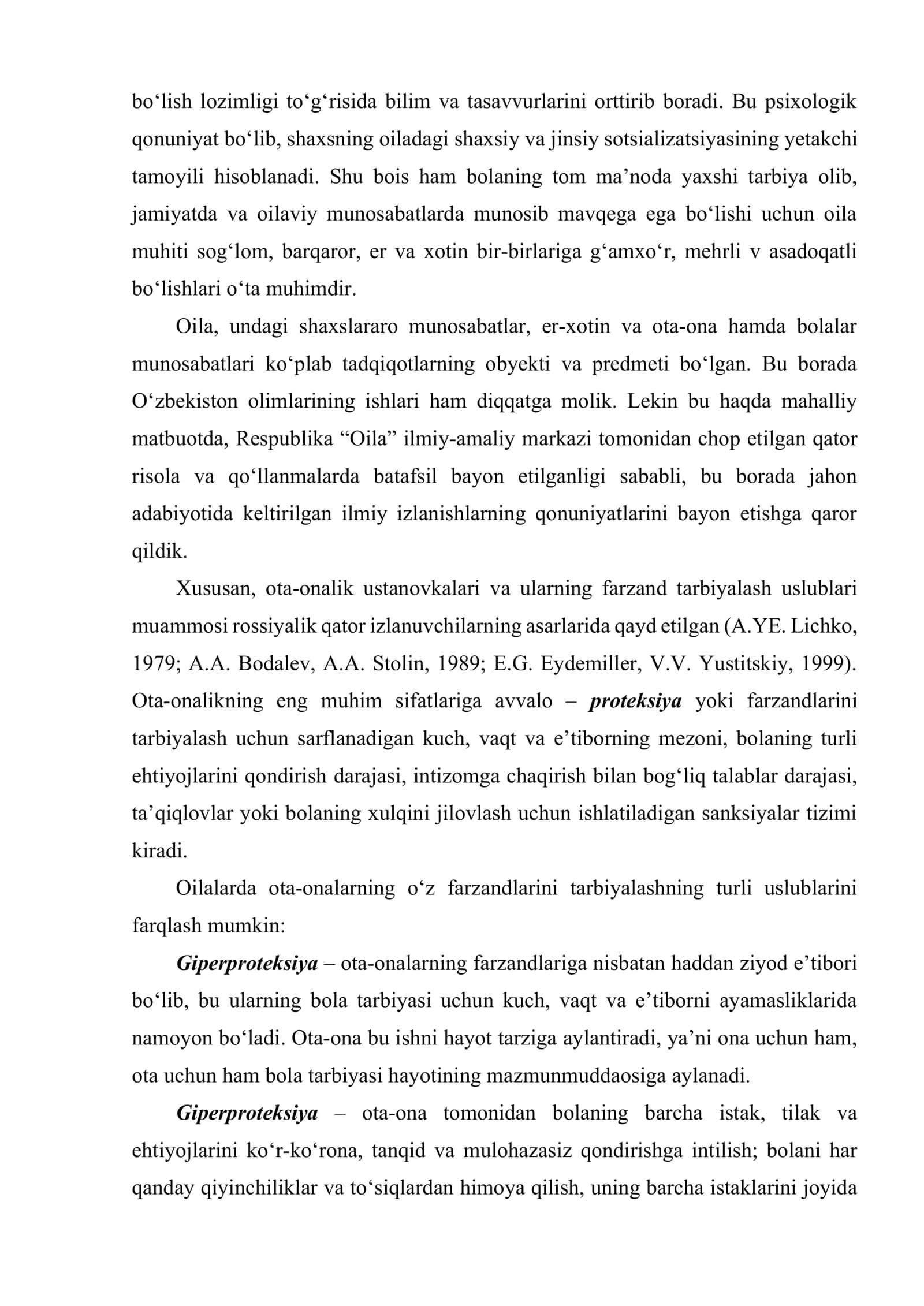 Ota onalik ustanovkalarining ko‘rinishlari 3