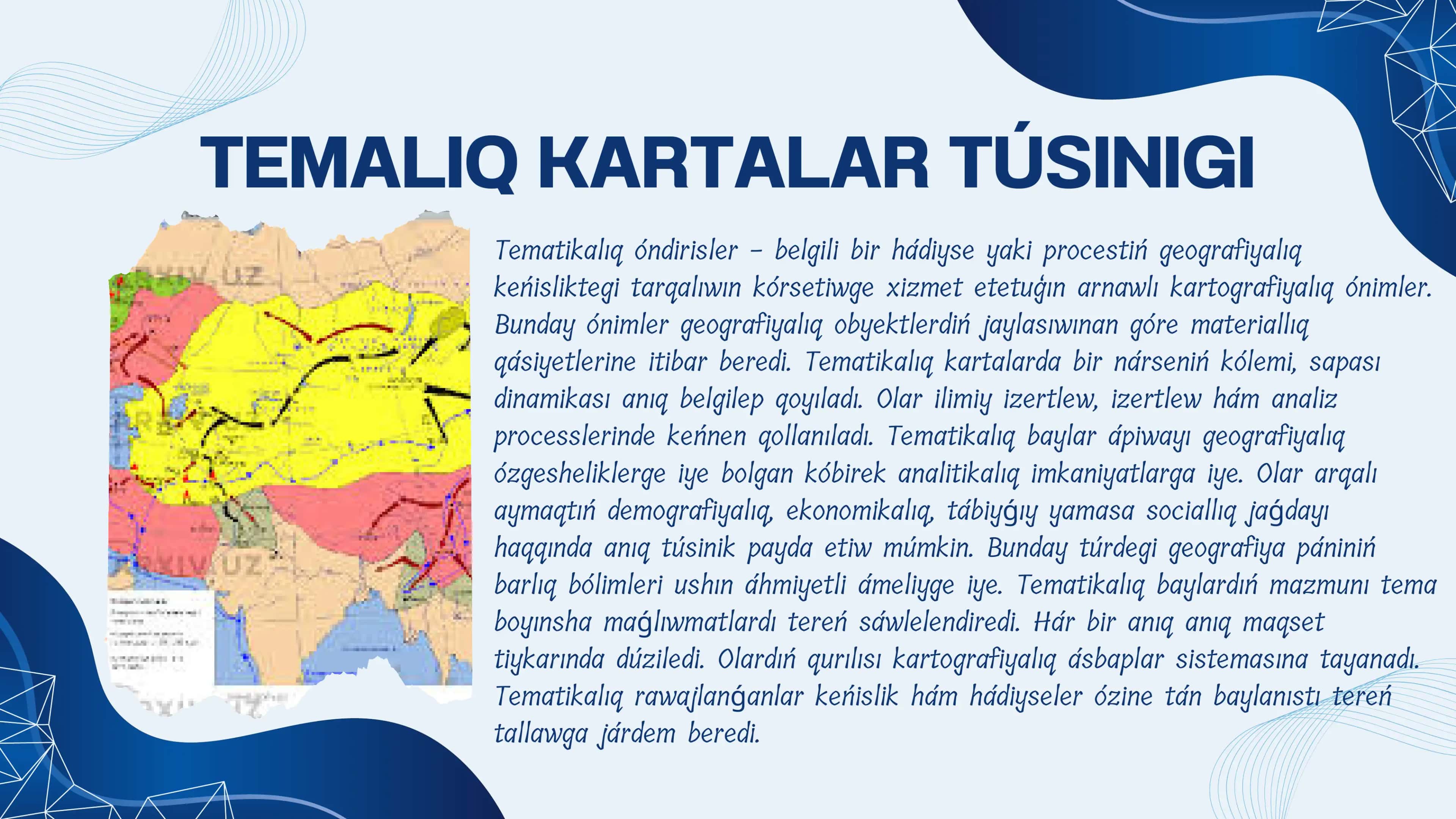 Tematikaliq kartalardi uyreniw ham olardi analizlew 3