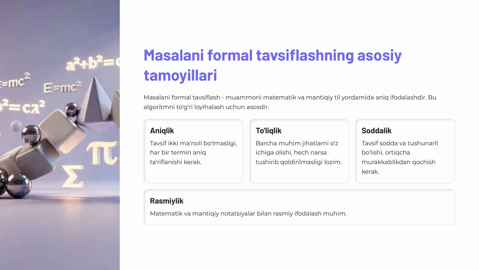 Algoritm tuzilishning amaliy 3