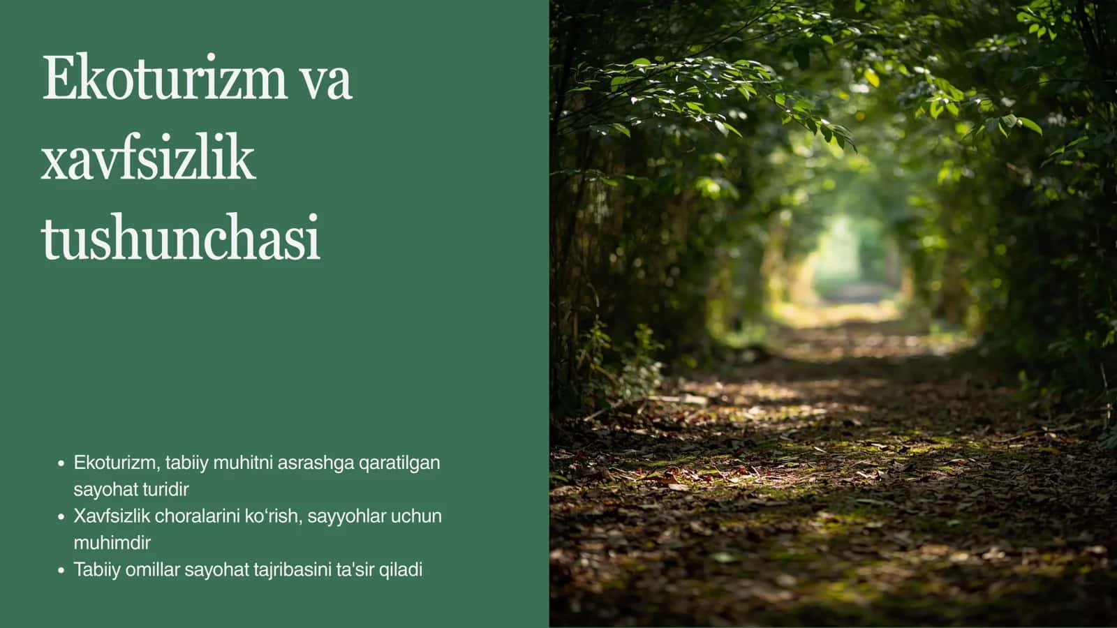 Ekoturizmda xavfsizlik 3