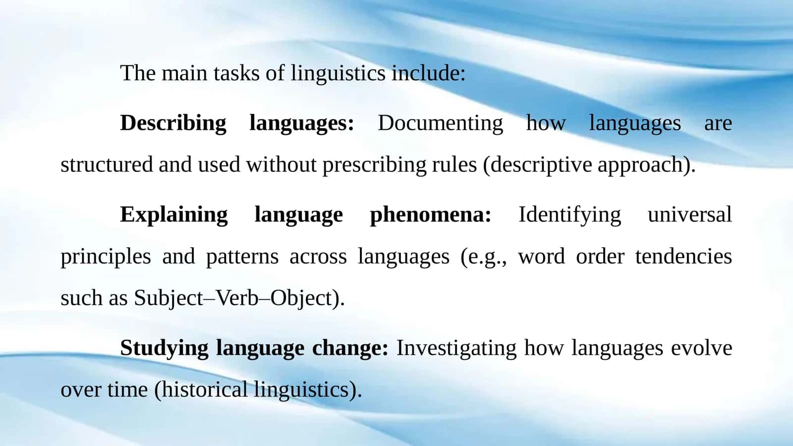 Foundations of General Linguistics 3