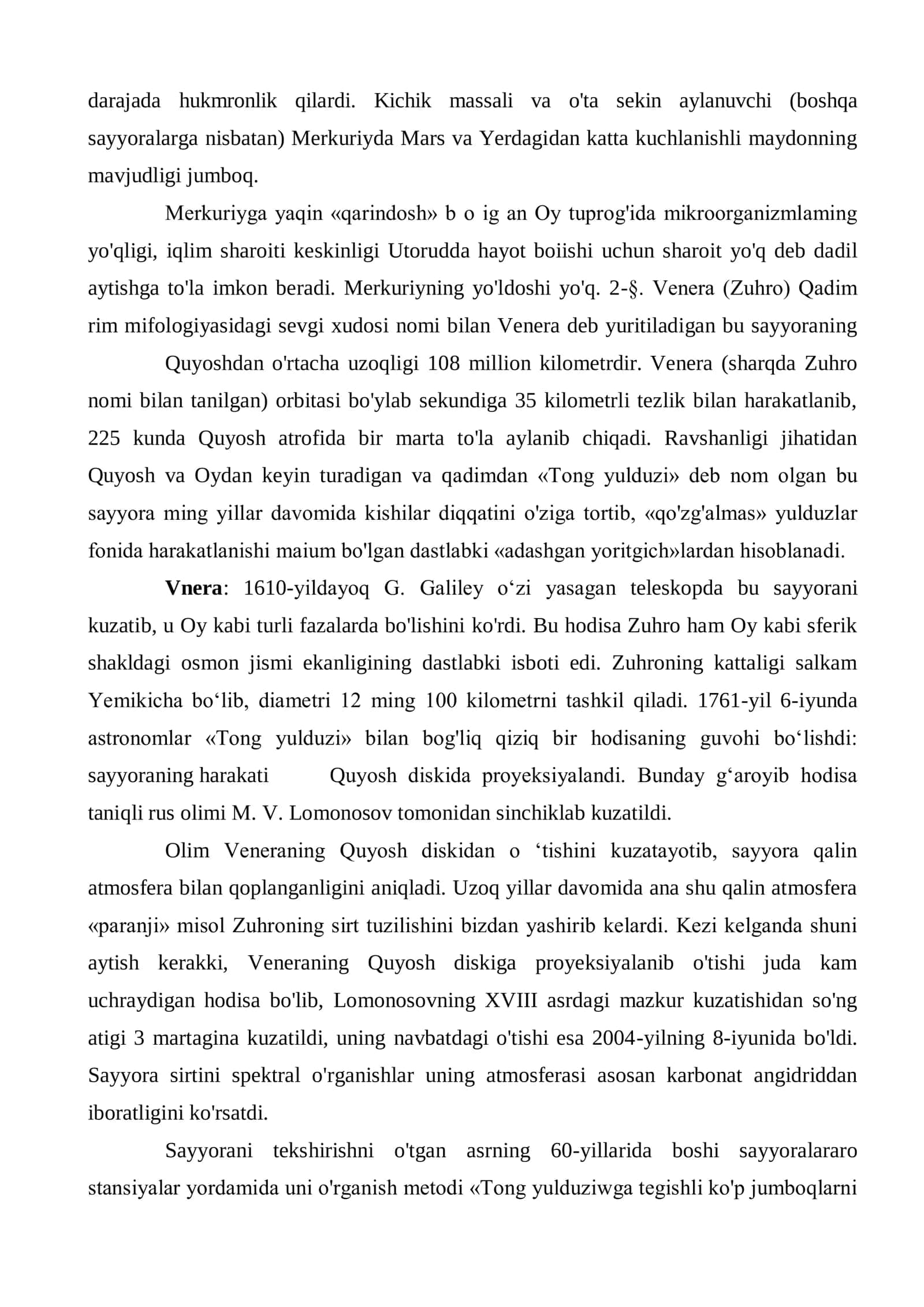 30-mavzu. Yer tipidagi sayyoralar 3