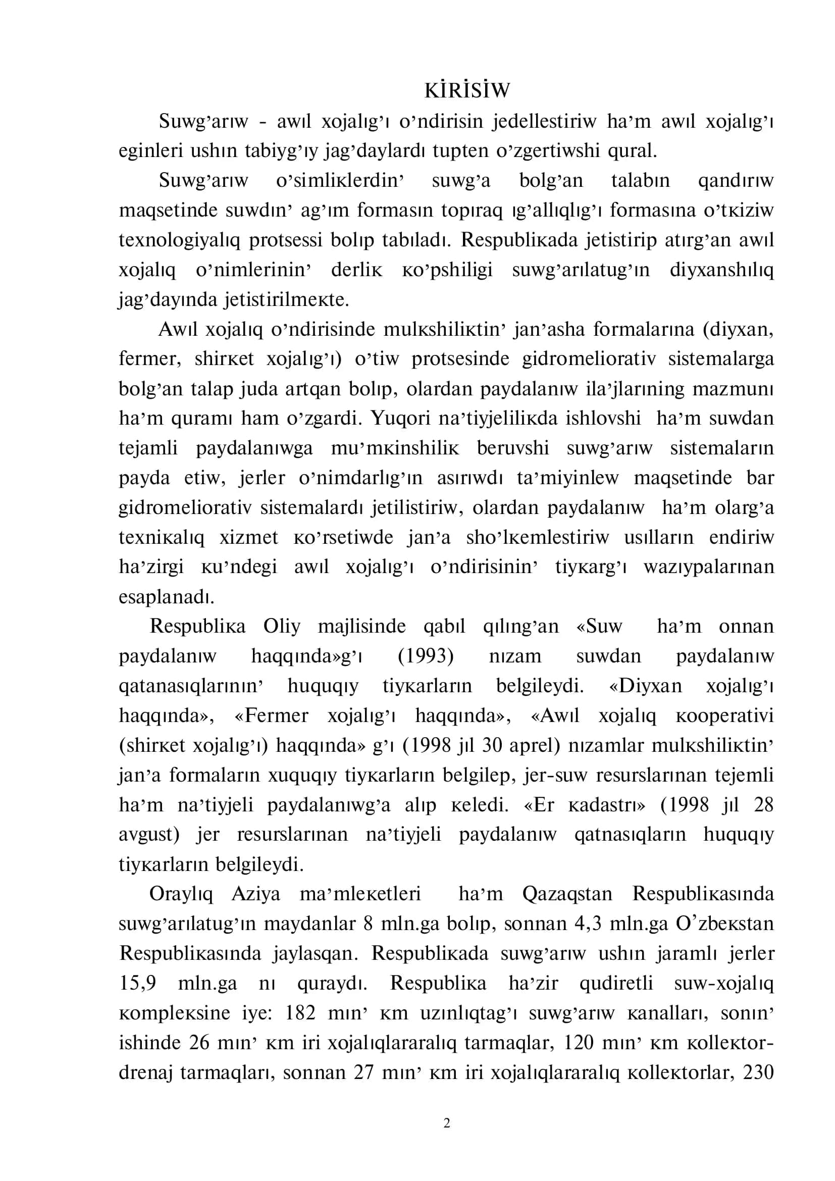 Melioratsiya ha`m suw xojalig`i 3