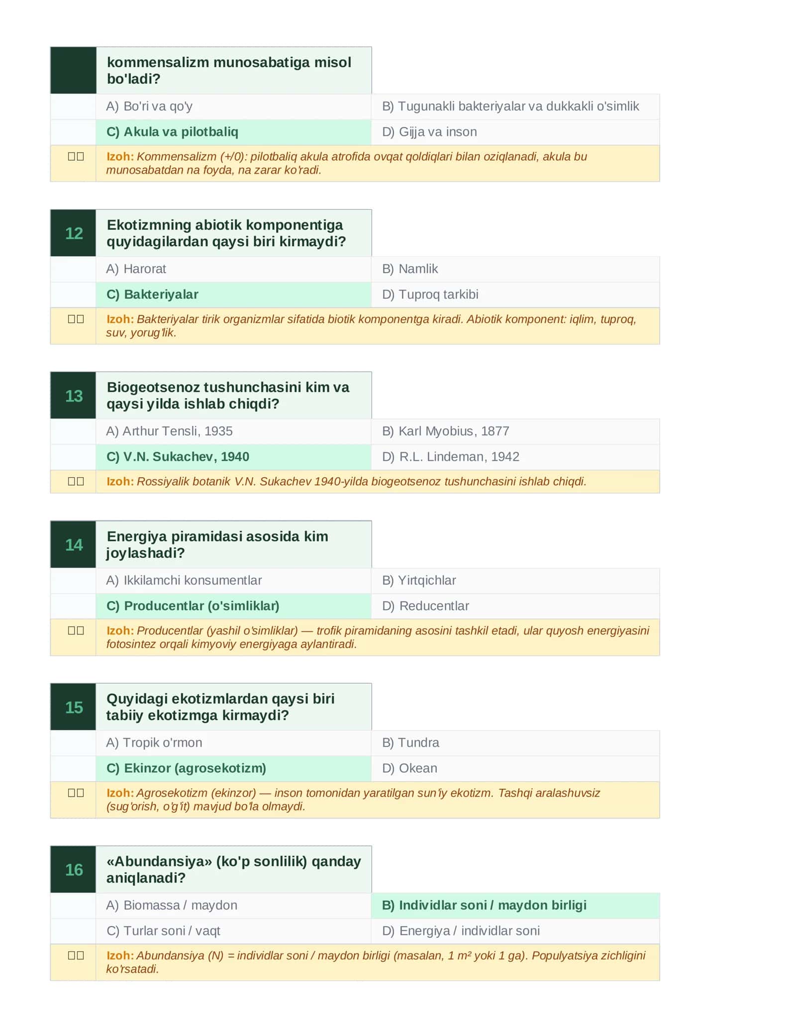 BIOTSENOZ. BIOGEOTSENOZ VA EKOTIZMLAR 3