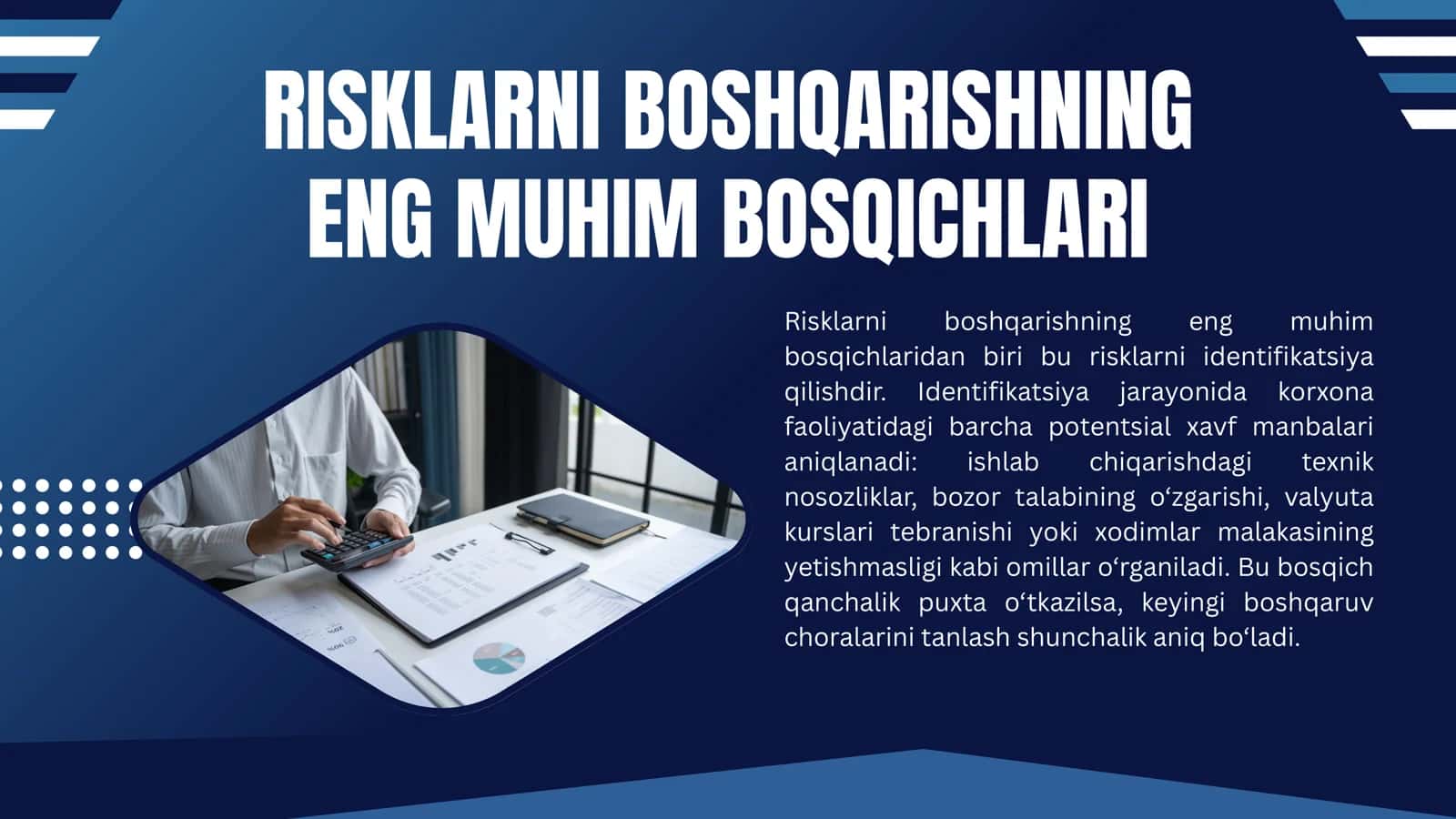 RISKLARNI BOSHQARISH METODLARI 3